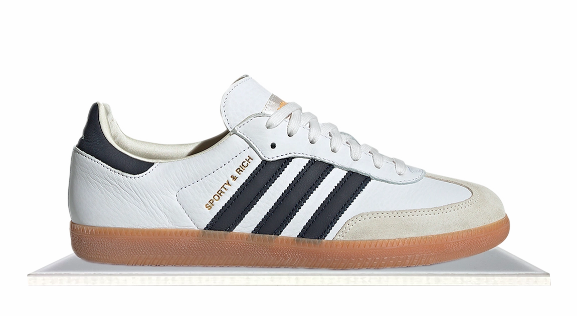 Adidas Samba x Sporty & Rich White Black Warm Step