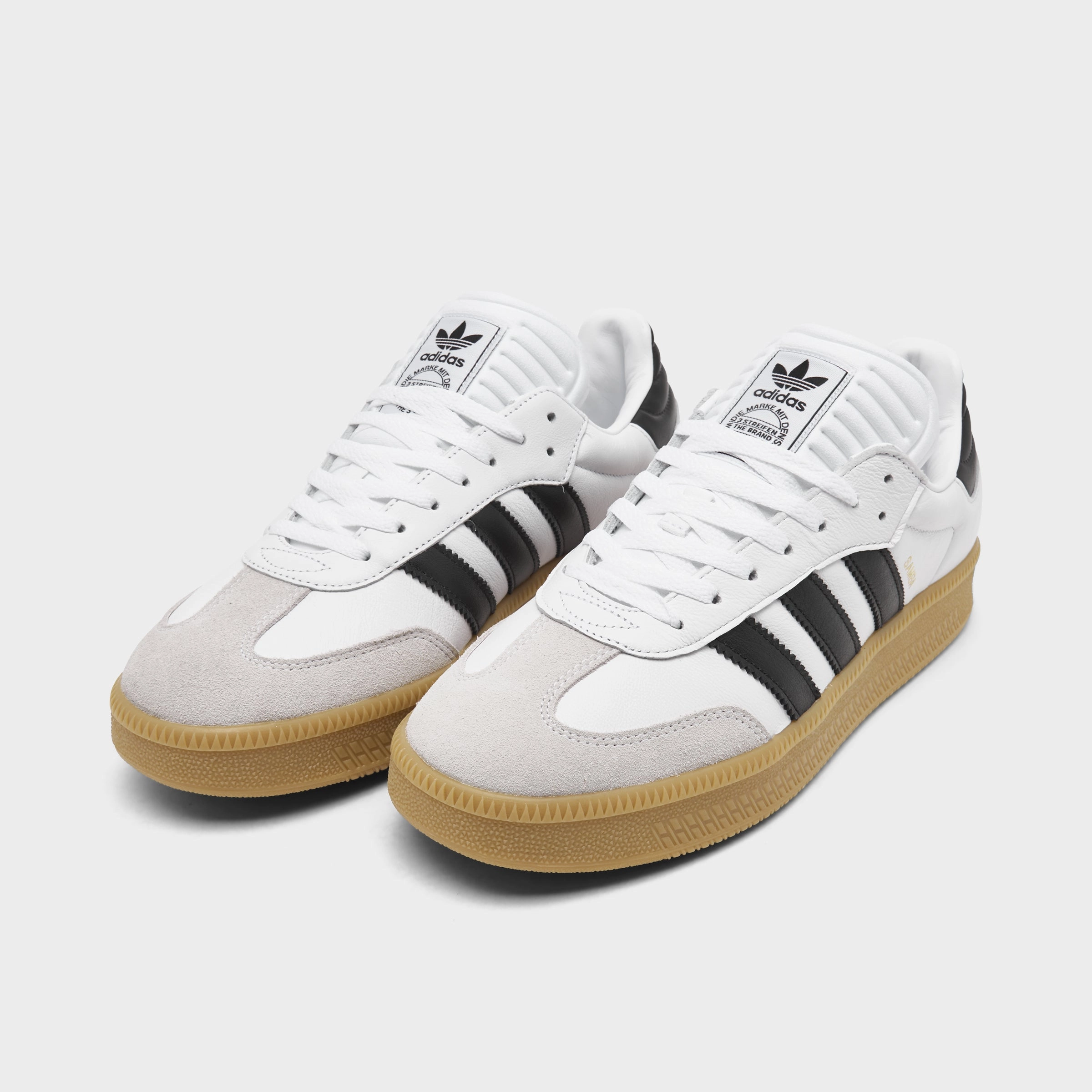 adidas Samba XLG Footwear White / Core Black - Gum Asymmetric Lacing Breathable panel