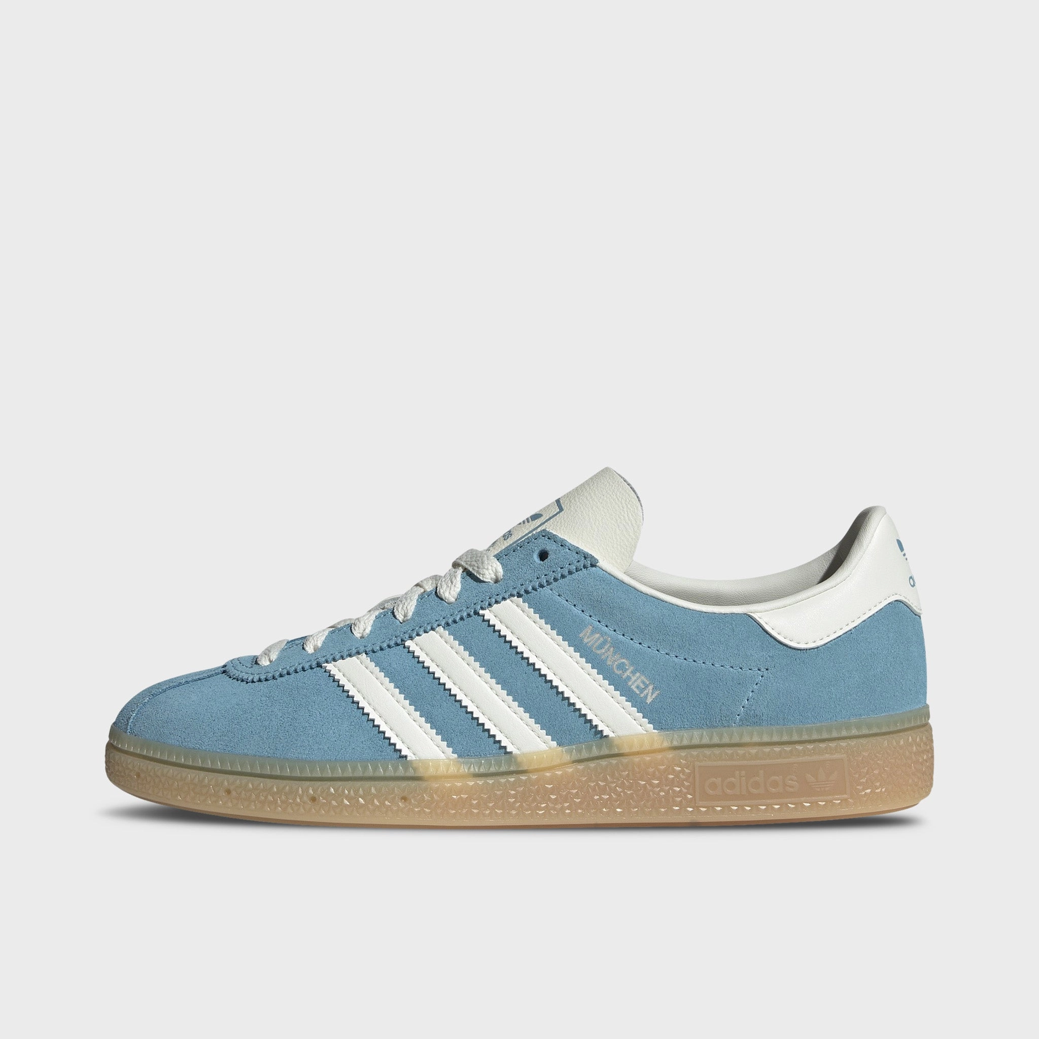 Pressure Distribution System adidas Women's Muenchen Preloved Blue / Off White - Silver Metallic