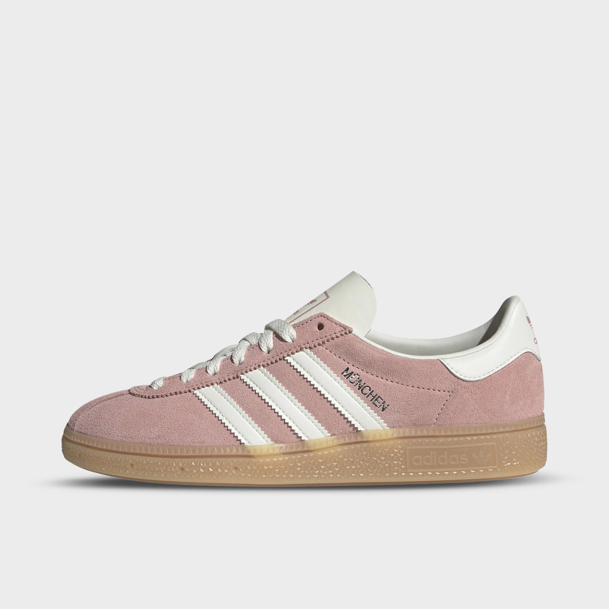 adidas Women's Muenchen Wonder Mauve / Off White - Silver Metallic High   Top Style No Squeeze
