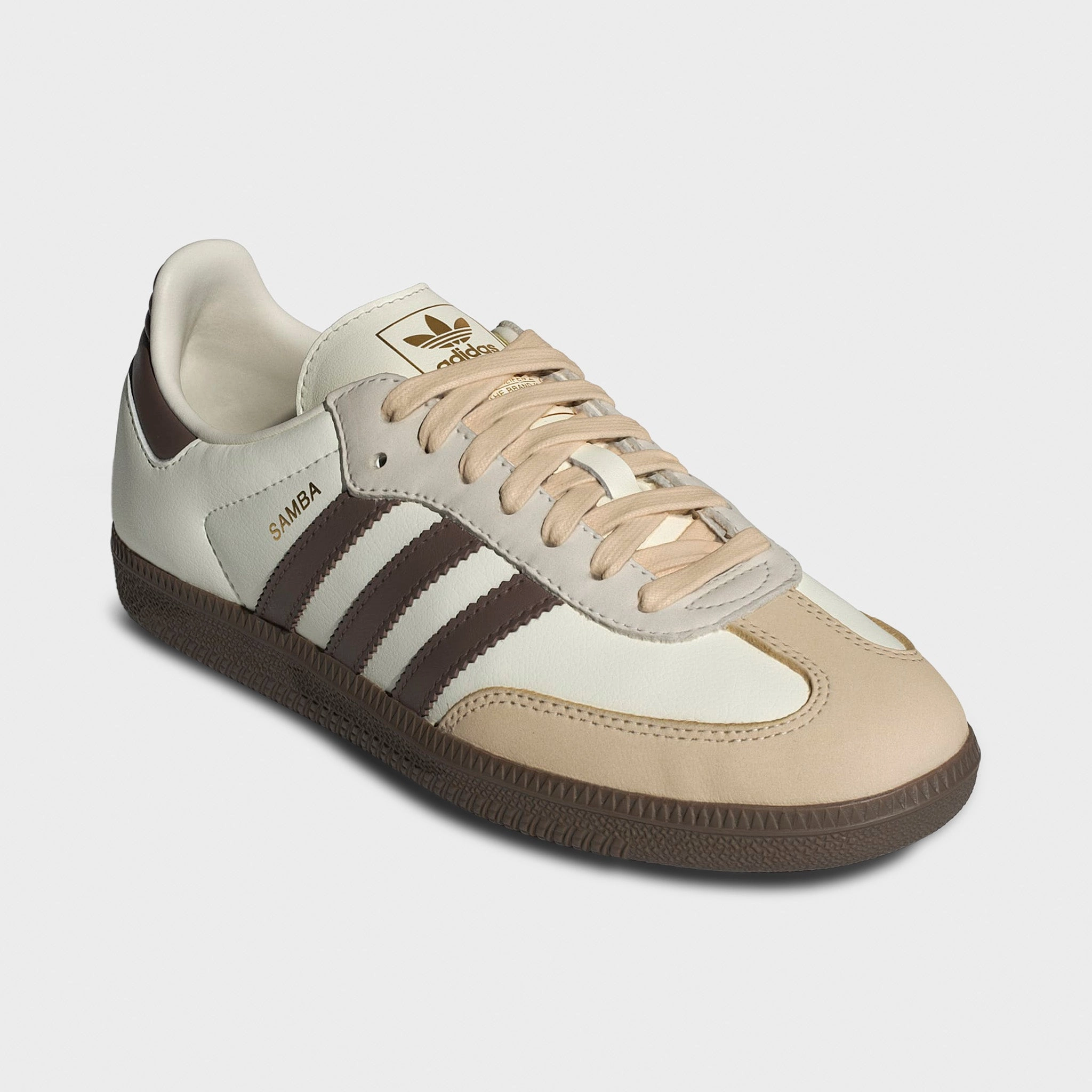 adidas Women's Samba OG Off White / Earth Strata - Gum Sneaker Repairs