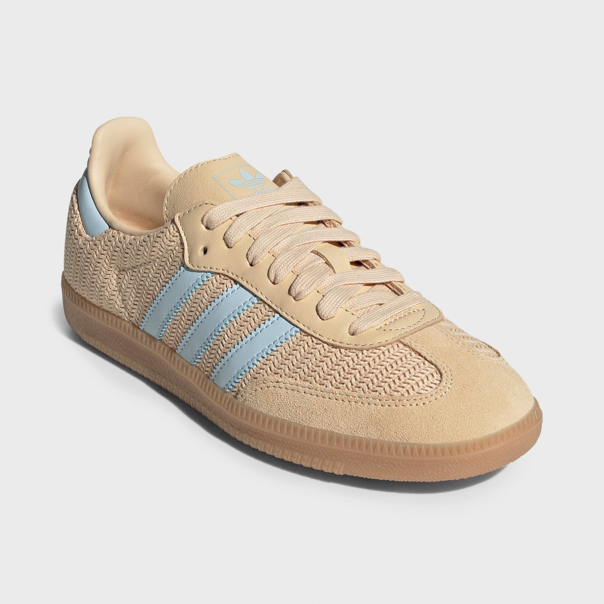 adidas Women's Samba OG Sand Strata - Sky Tint Zip Up Design Flexible frame