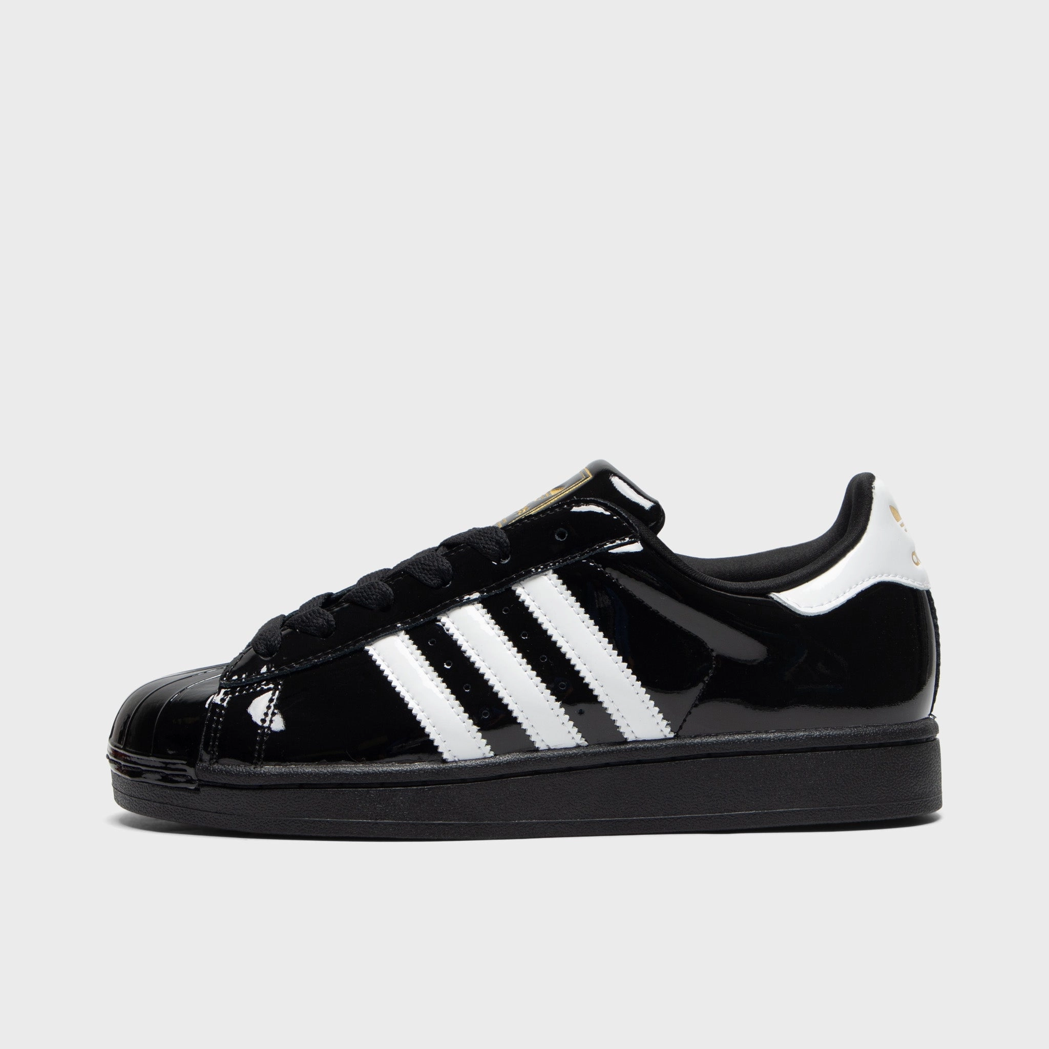 adidas Women's Superstar II Core Black / White - Gold Metallic Slip-resistant fit