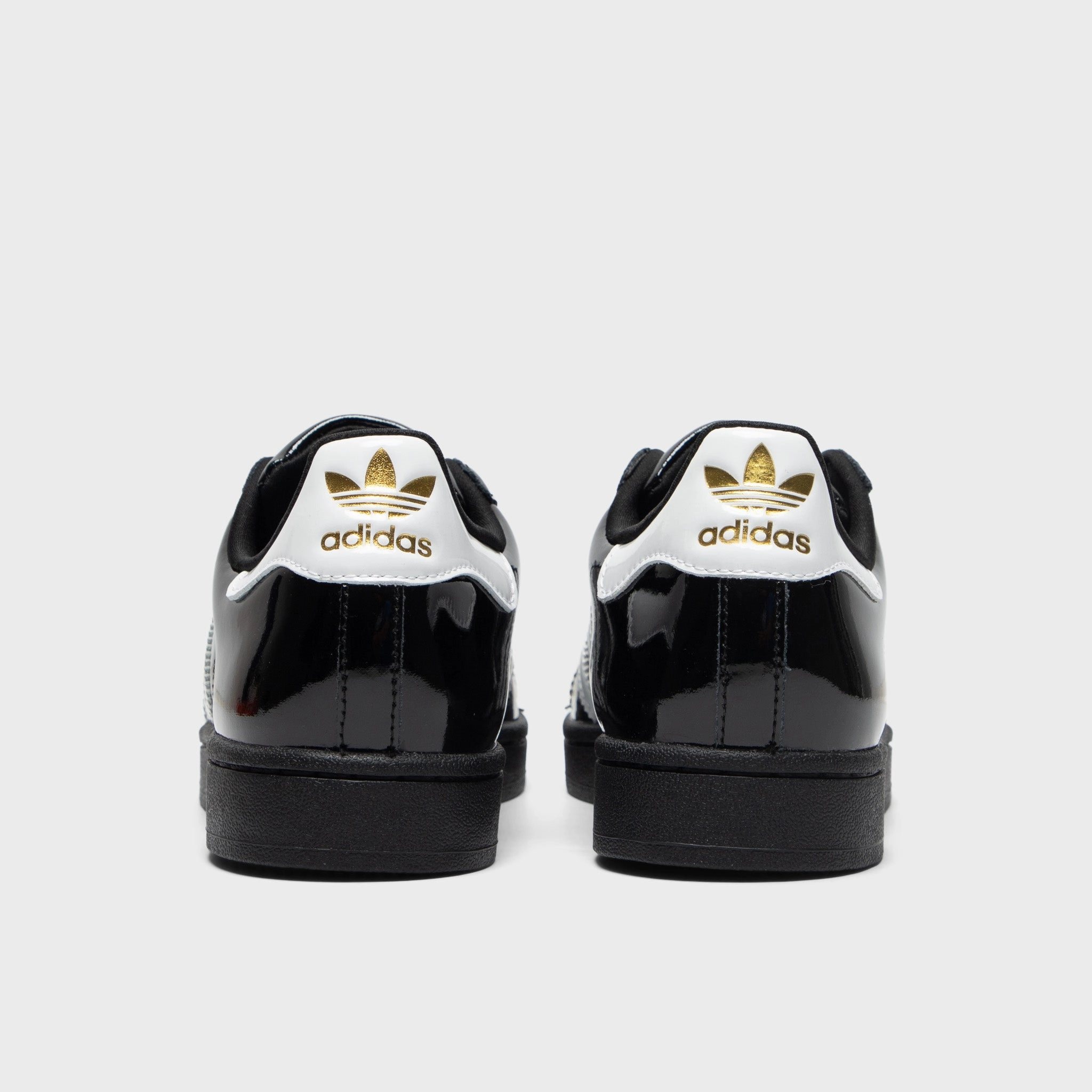 Soft Touch Energy Return Tech adidas Women's Superstar II Core Black / White - Gold Metallic