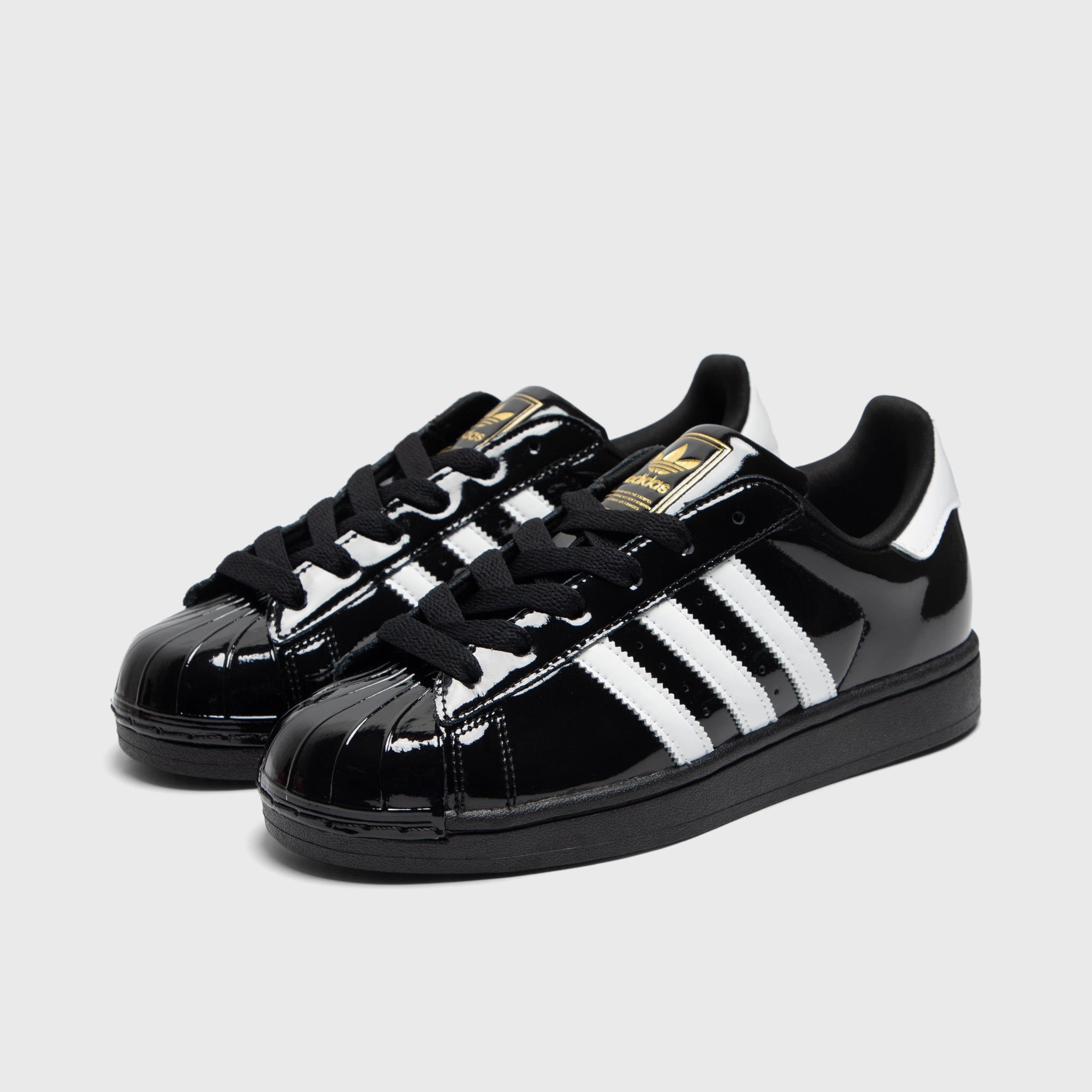 Supportive Feel Trend-setting arch adidas Women's Superstar II Core Black / White - Gold Metallic