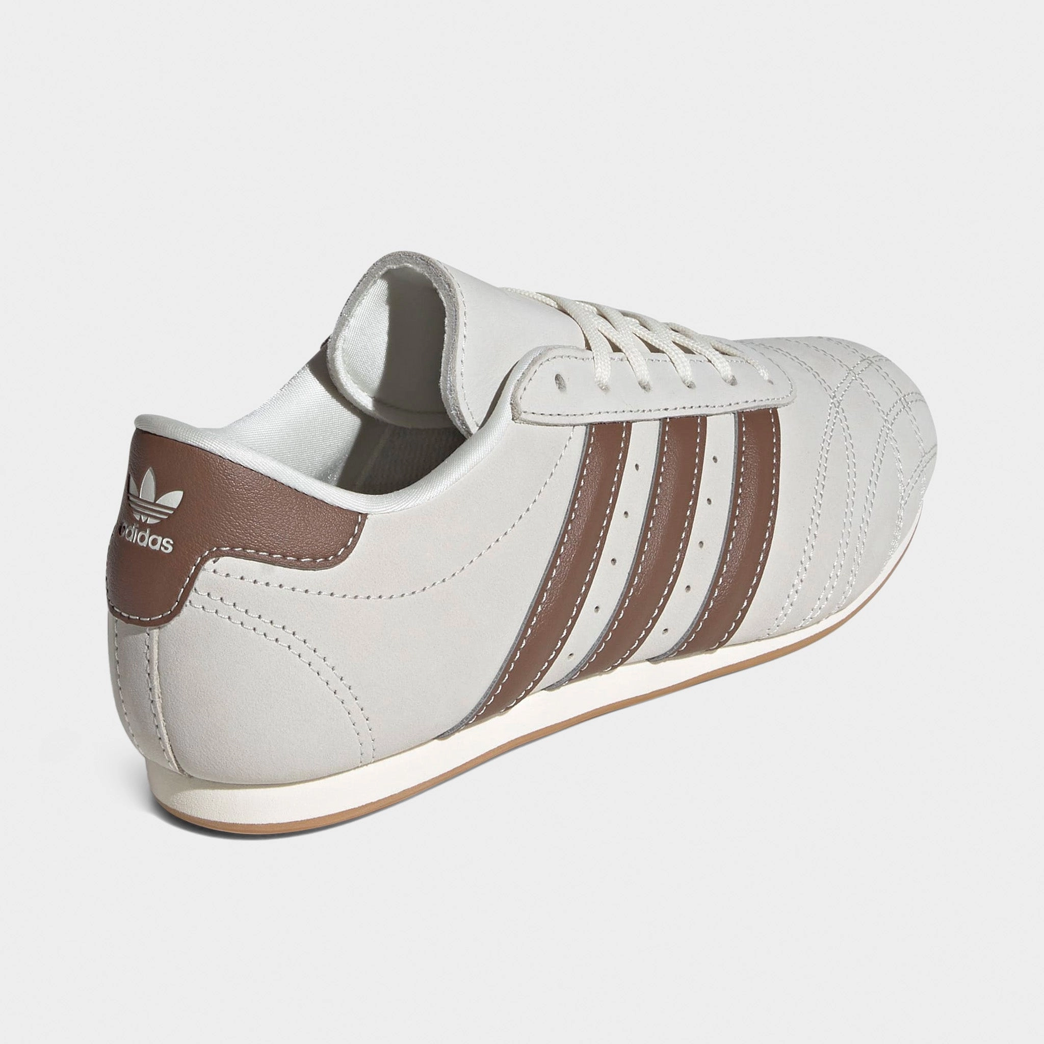 adidas Women's Taekwondo Lace Off White / Preloved Brown - Gum Cross Training Optimized Recycled Synthetic Fabric