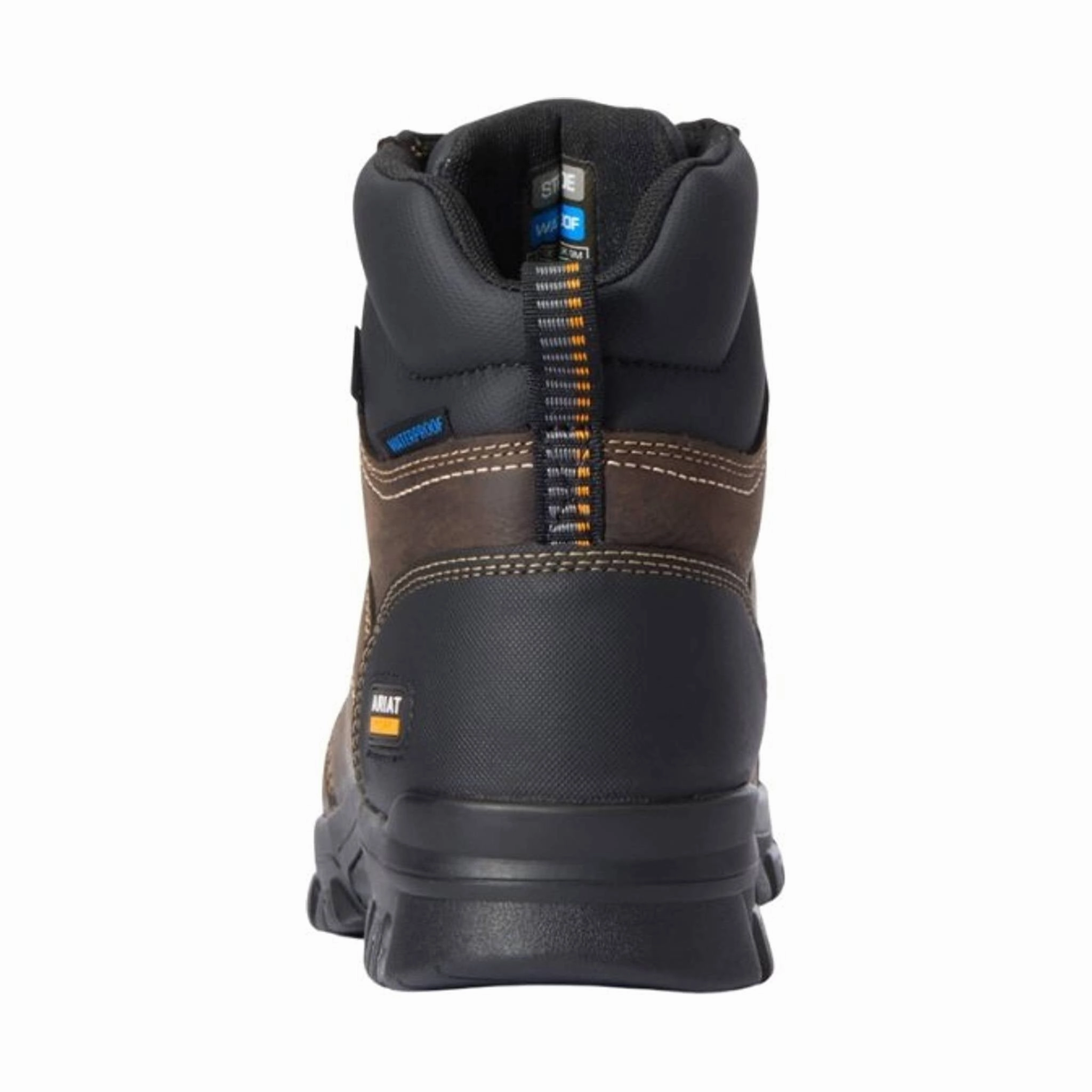 Thick Lining Anti Odor Rainy Day Commuter Ariat Men's Treadfast 6in Waterproof Steel Toe Work Boot - Dark Brown