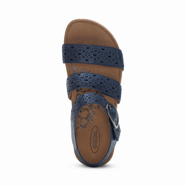 Foot Freedom Aetrex Women's Lilly Cutout Navy