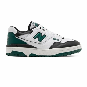 New Balance 550 'White Green Black' (2021) Seasonal Collection running on uneven ground