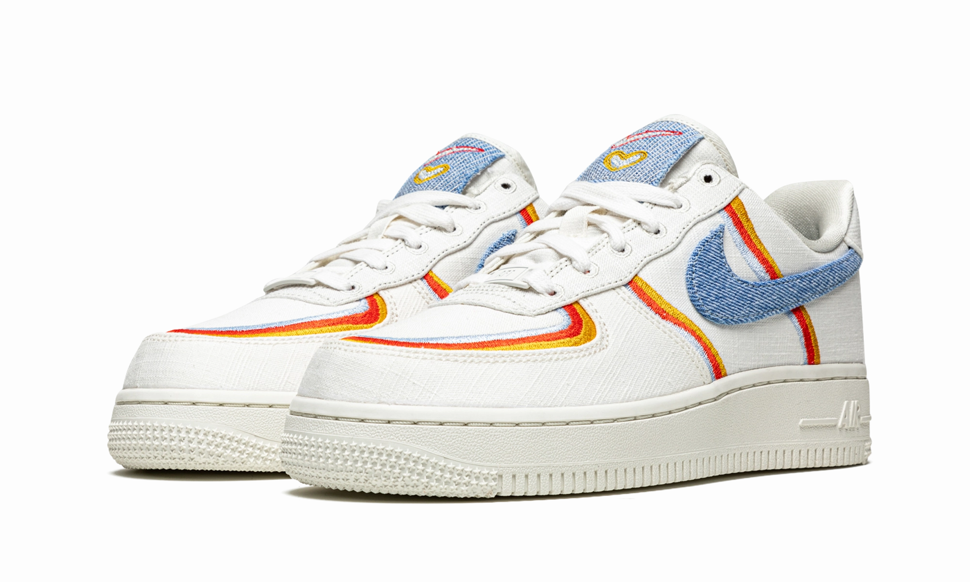 Urban Feel Planet Run AIR FORCE 1 '07 LV8 MNS WMNS "Denim Swoosh"