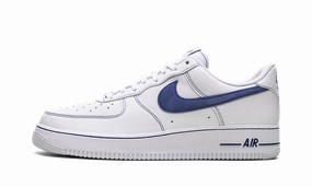 Cloud Light Durable Walk Air Force 1 '07 LV8 "White Deep Royal Contrast Stitch"