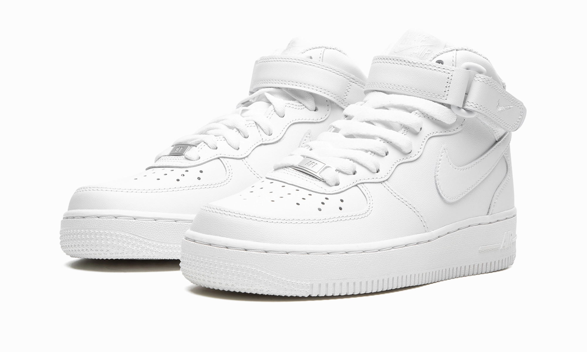 AIR FORCE 1 '07 MID MNS WMNS "Triple White" Breathe Flow Low Key
