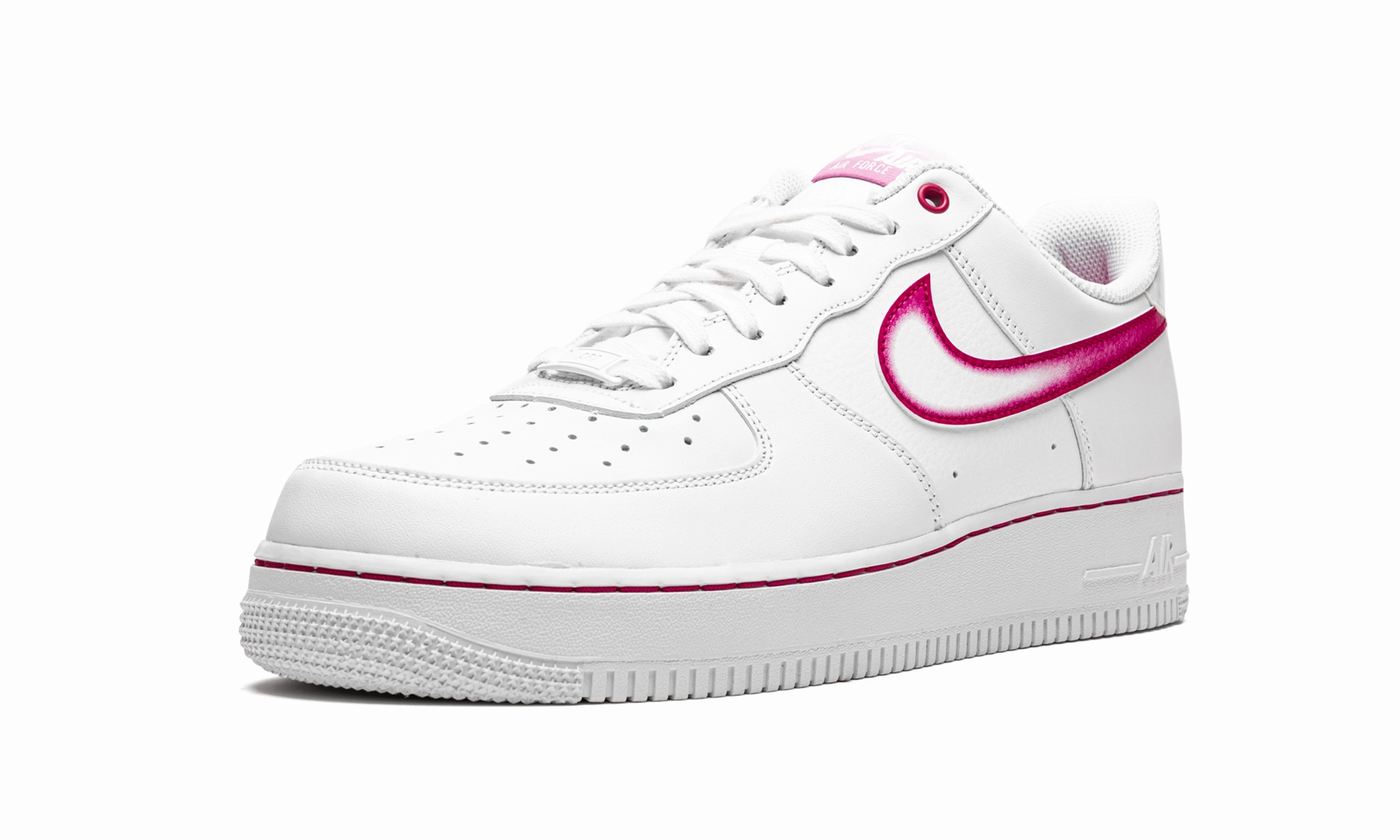 AIR FORCE 1 '07 MNS WMNS "Airbrush - Pink" Reinforced   toe Reinforced toe