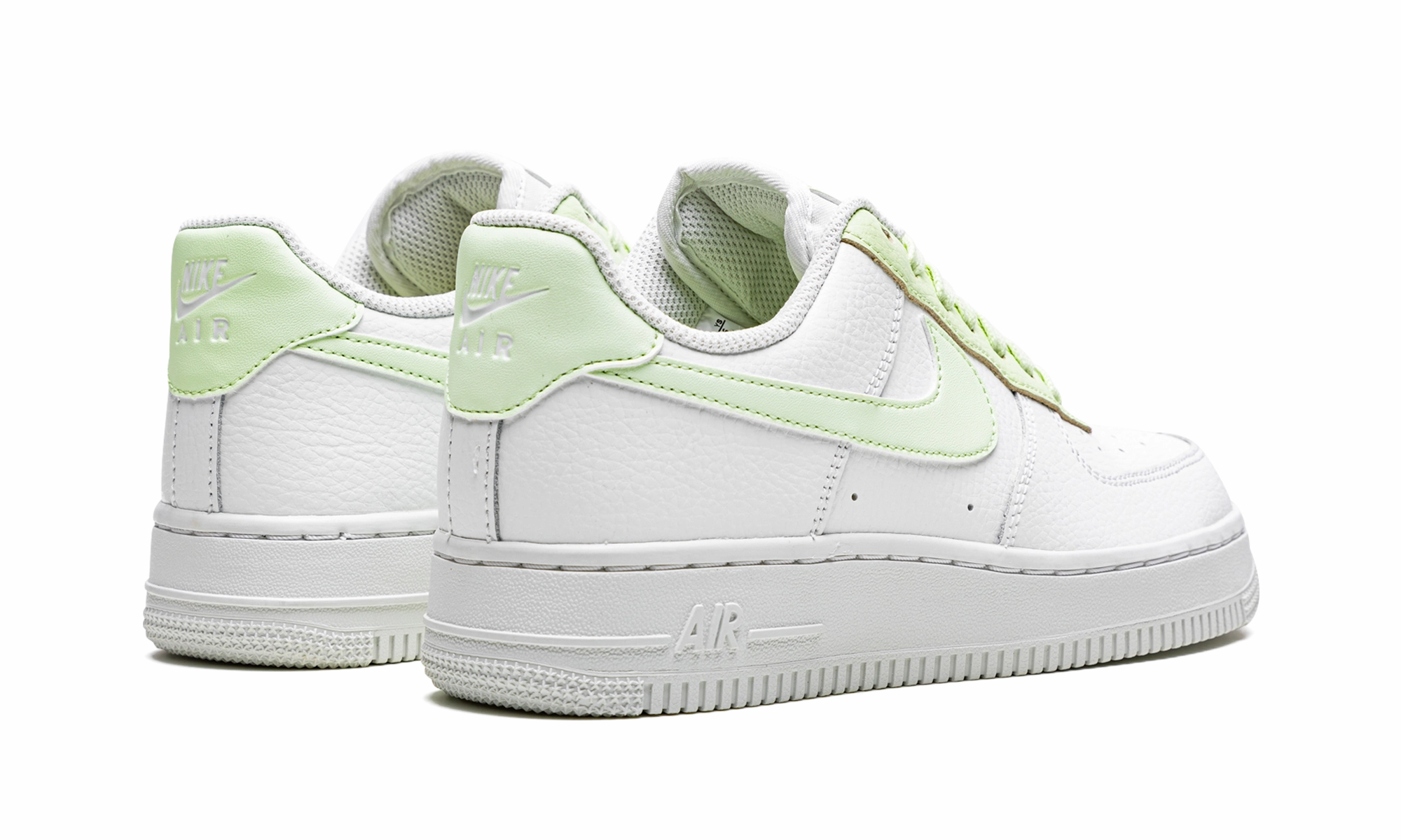 AIR FORCE 1 '07 MNS WMNS "White / Lime Ice" Airflow channels
