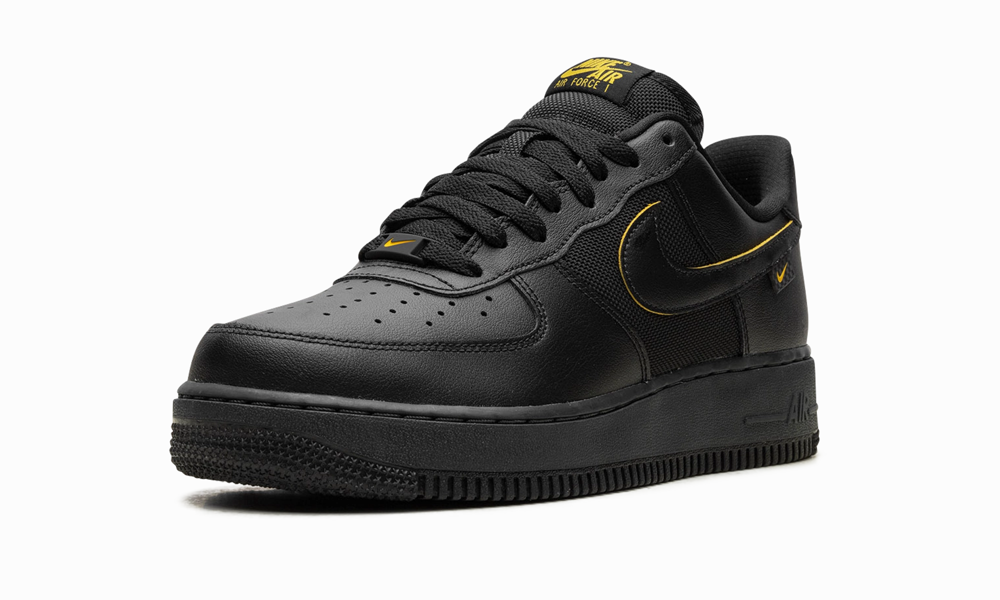 Air Force 1 '07 "Black/University Gold" Quiet Sole