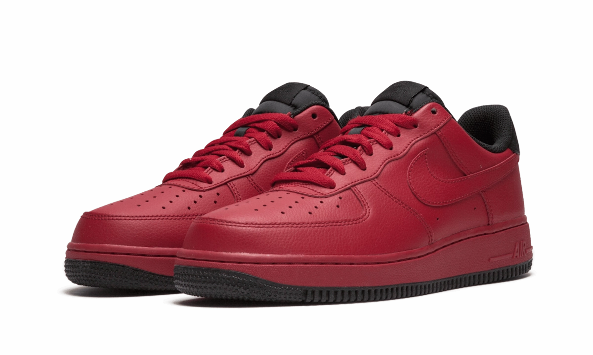 Walk Comfortably Breathable Perforations Air Force 1 '07 "Gym Red / Black"