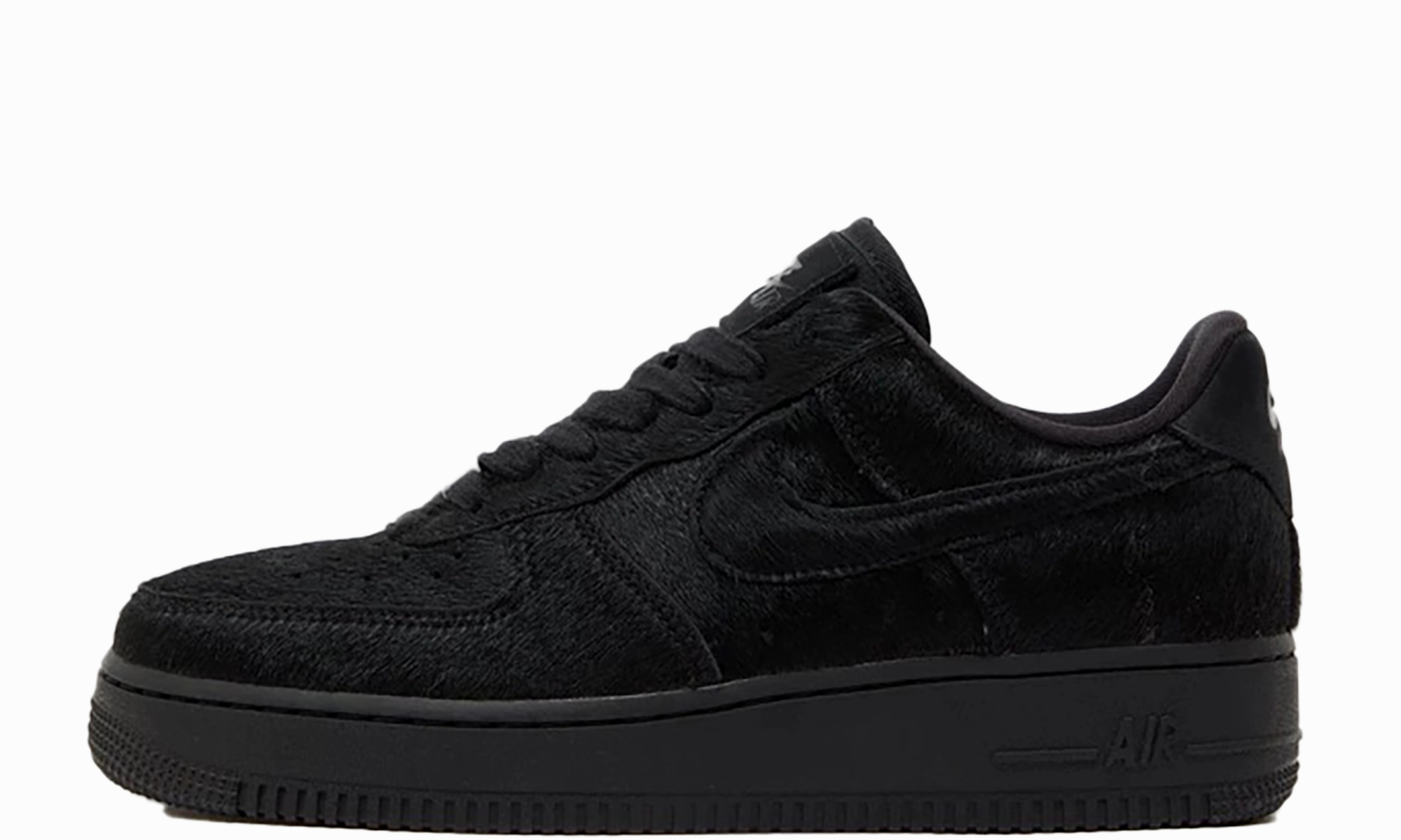 AIR FORCE 1 '07 WMNS "Triple Black Pony Hair" Indoor outdoor use boots