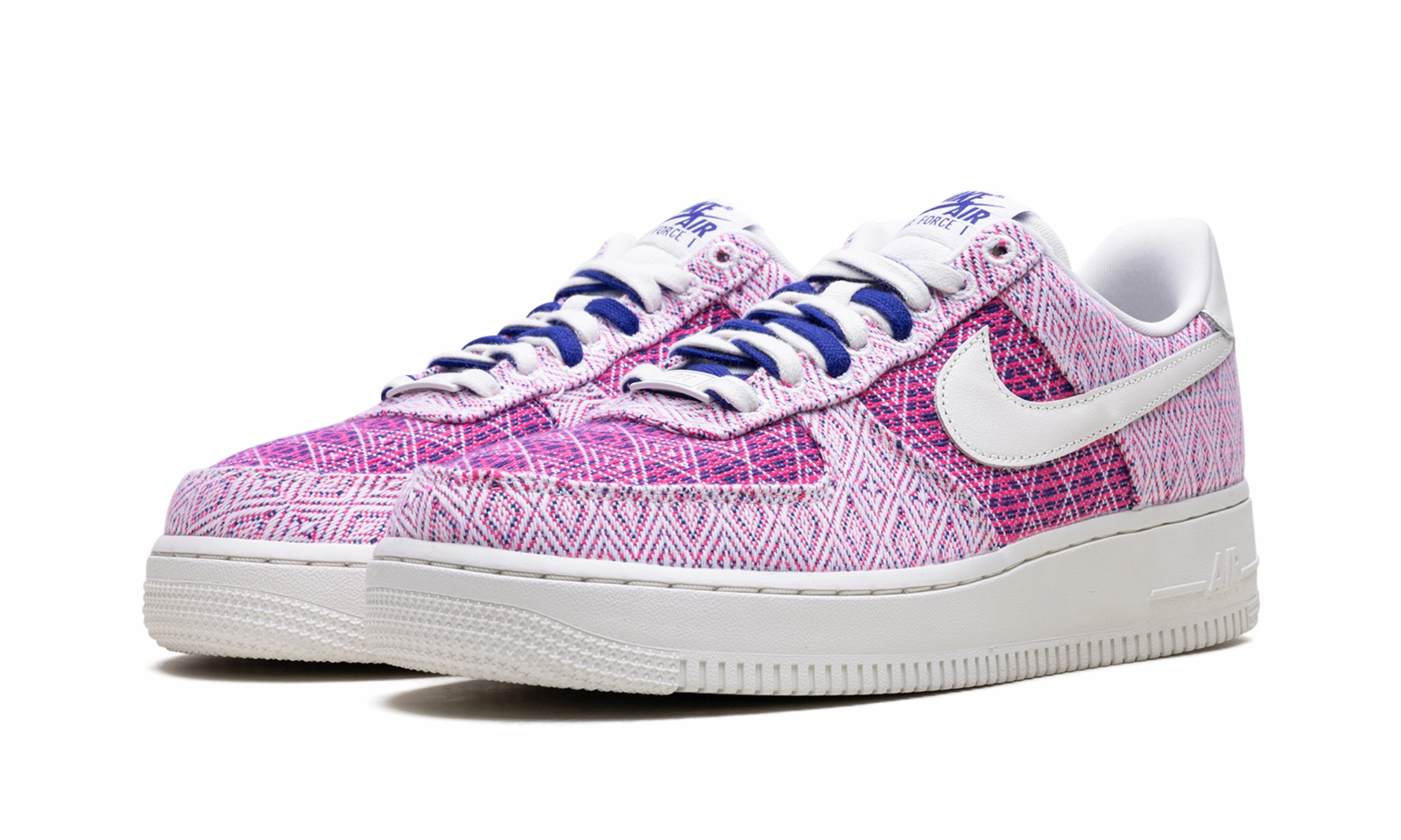 Air Force 1 '07 WMNS "Woven Together - Pink" Air Circulation Channels Feather Soft