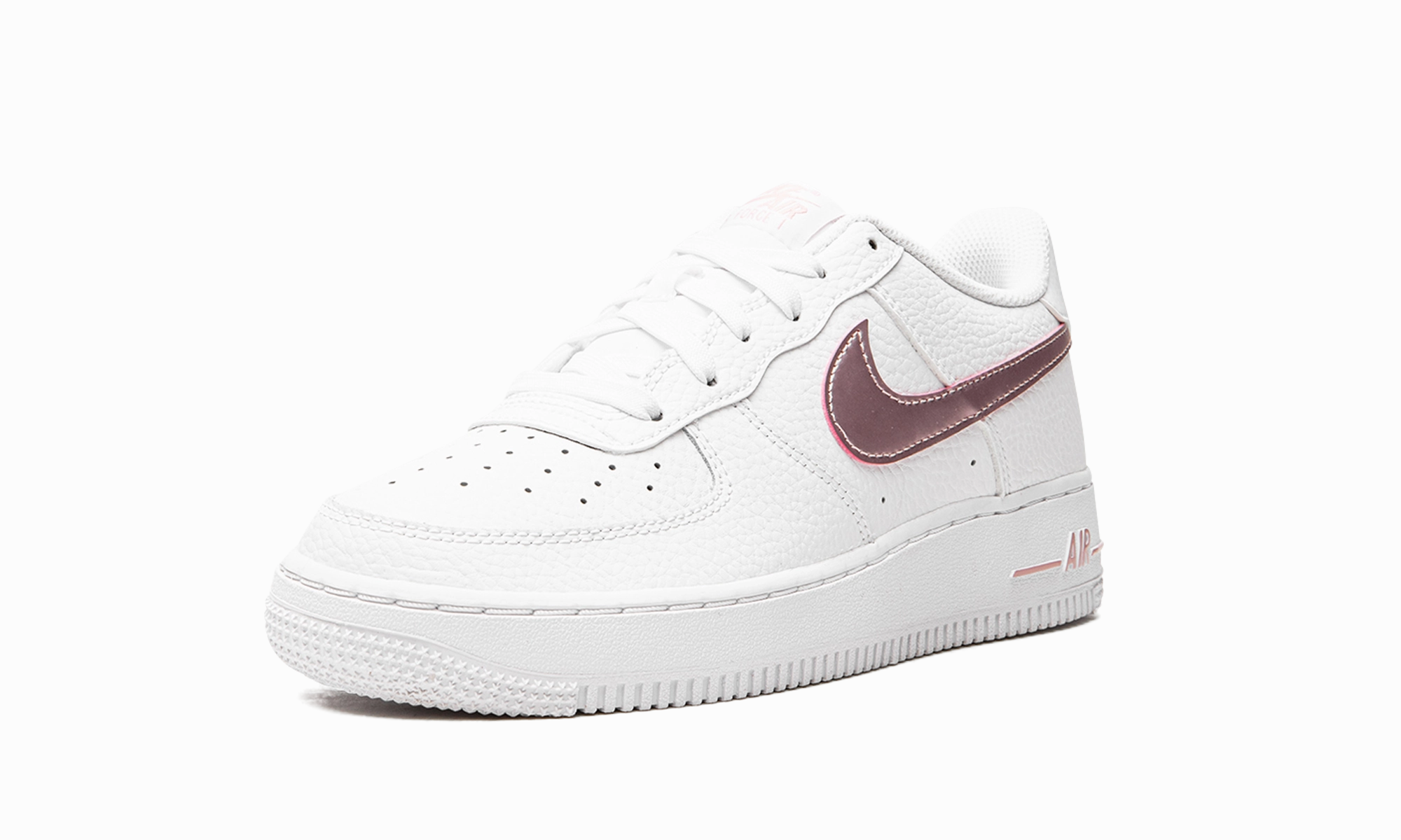 Air Force 1 GS "White/Pink Glaze" Feather Light