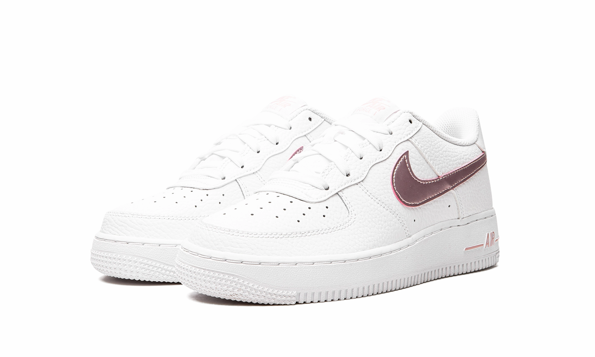 Daily Walk Water Resistant Build Air Force 1 GS "White/Pink Glaze"
