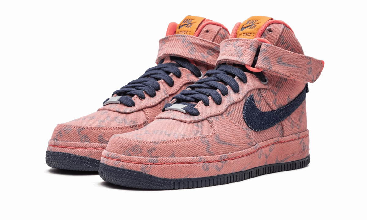Touch Soft Leaf Walk Air Force 1 High "Levi's Denim"