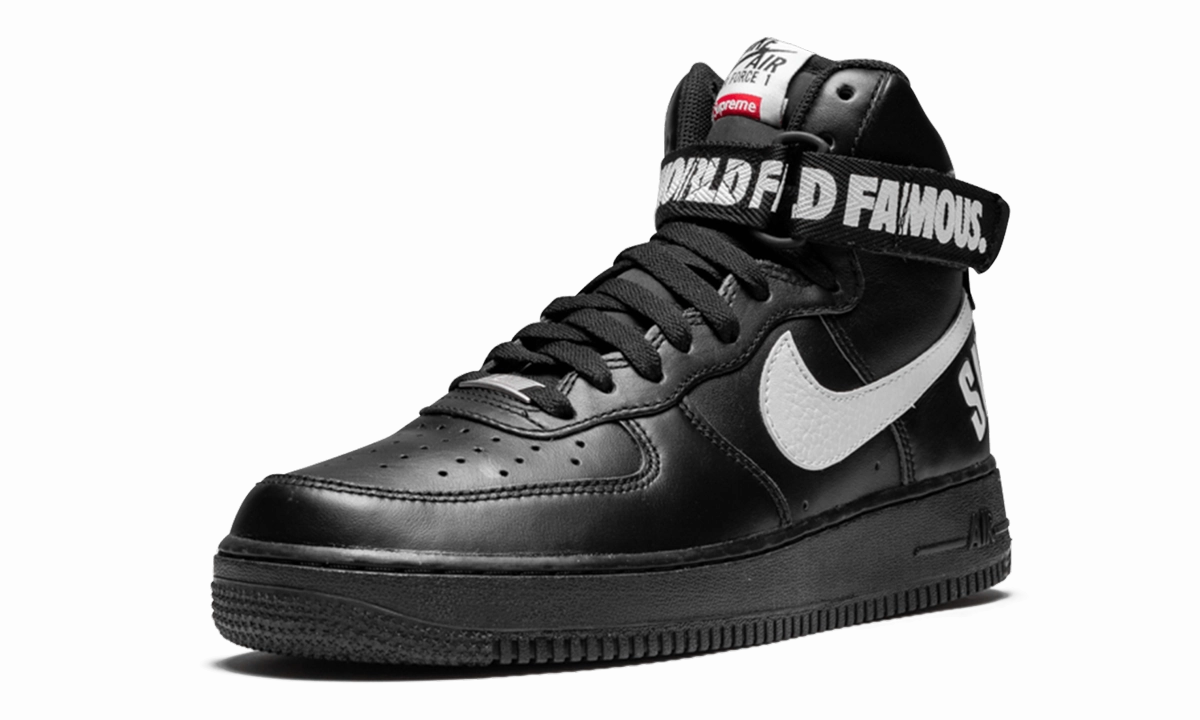 Canvas Soft Ergonomic Feel Air Force 1 High Supreme SP "Black"