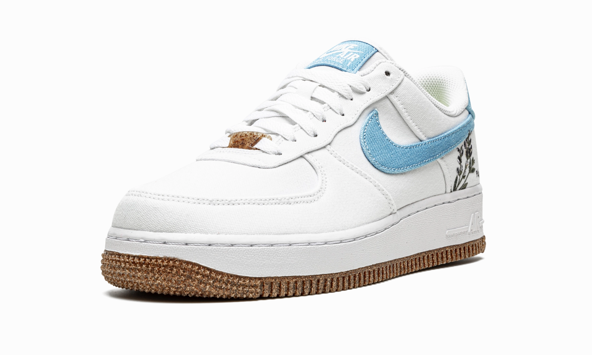 AIR FORCE 1 LO '07 MNS WMNS "Indigo" cushioned collar Antibacterial