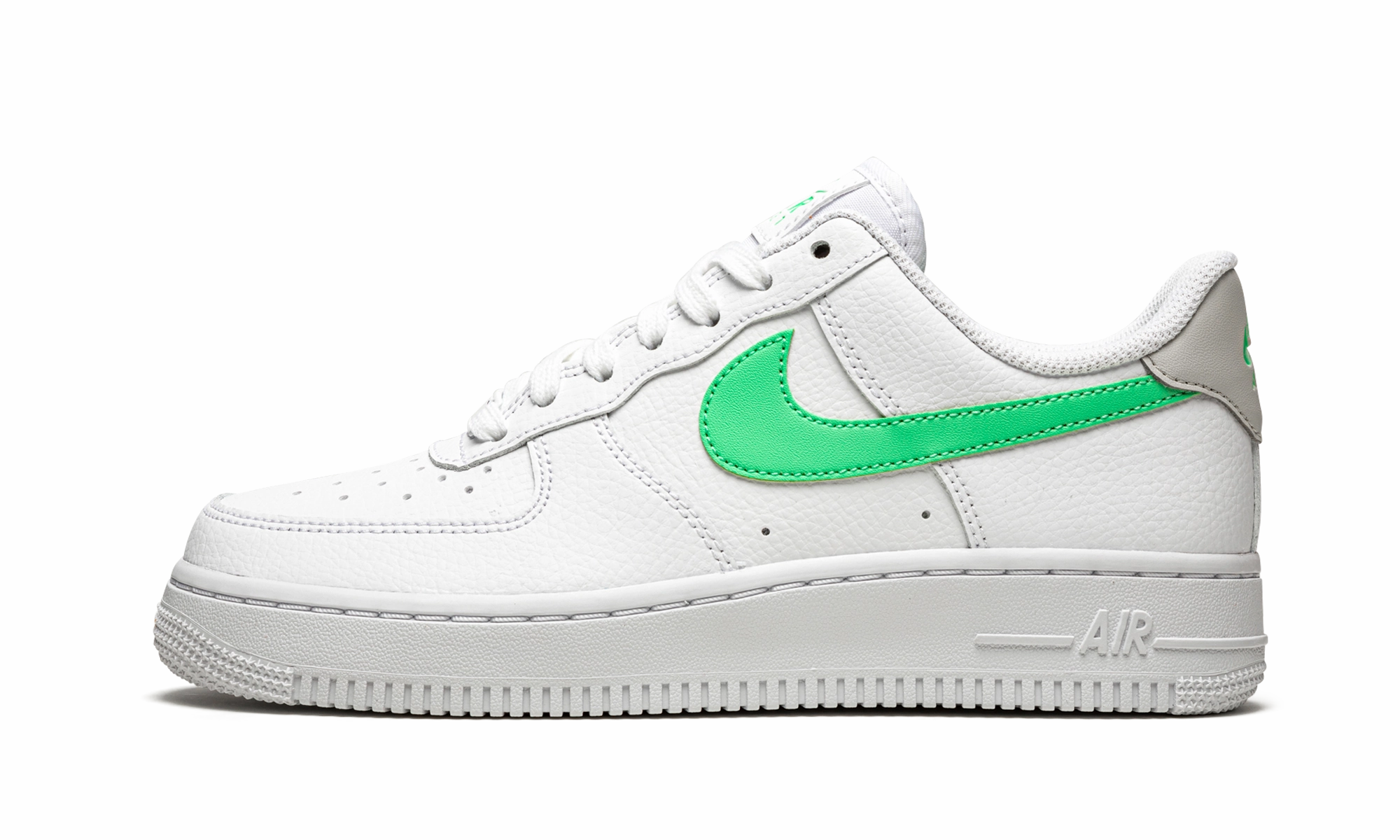 AIR FORCE 1 LO '07 MNS WMNS "White / Green Glow" Soft Pressure