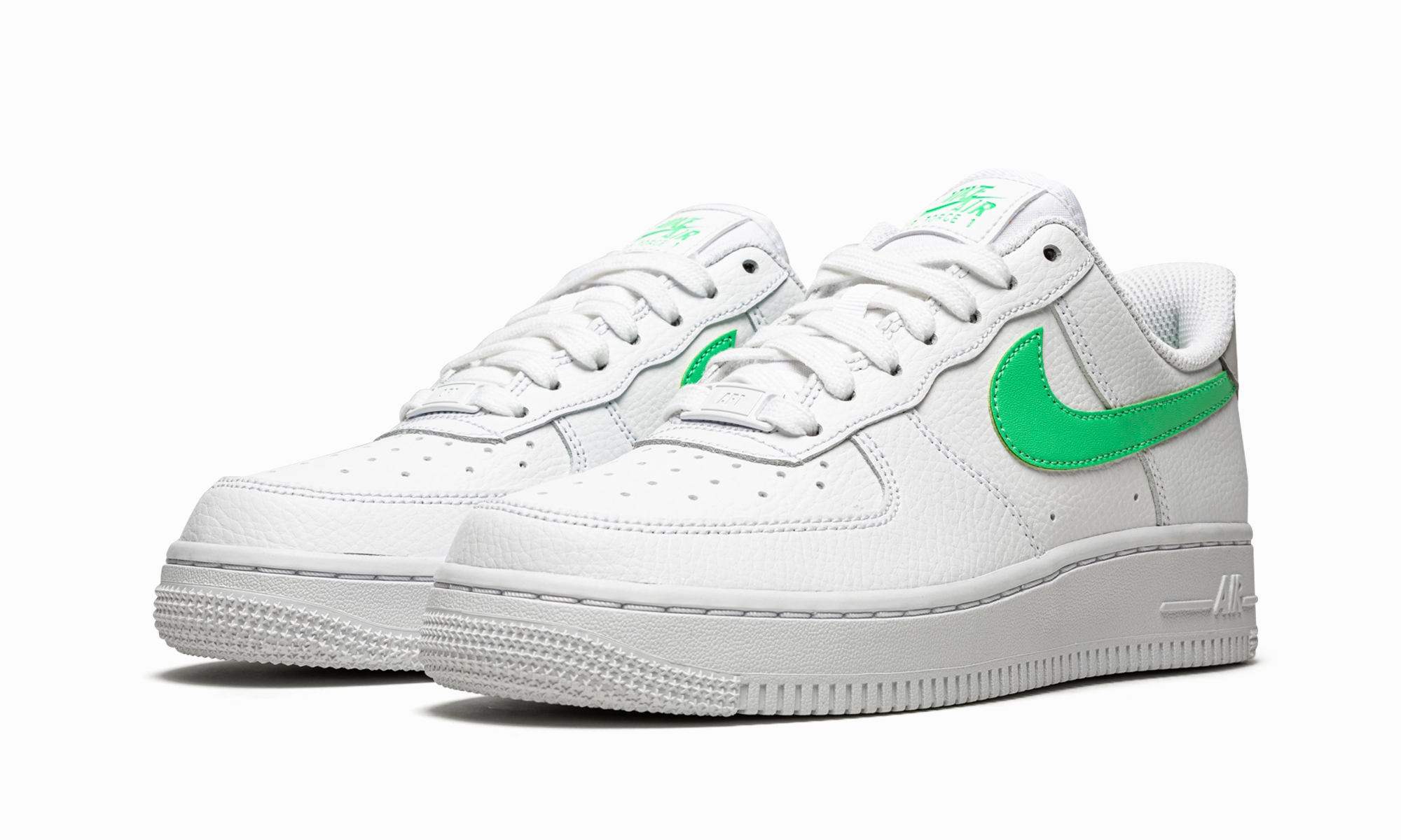 AIR FORCE 1 LO '07 MNS WMNS "White / Green Glow" Bright Jog Partner Pace