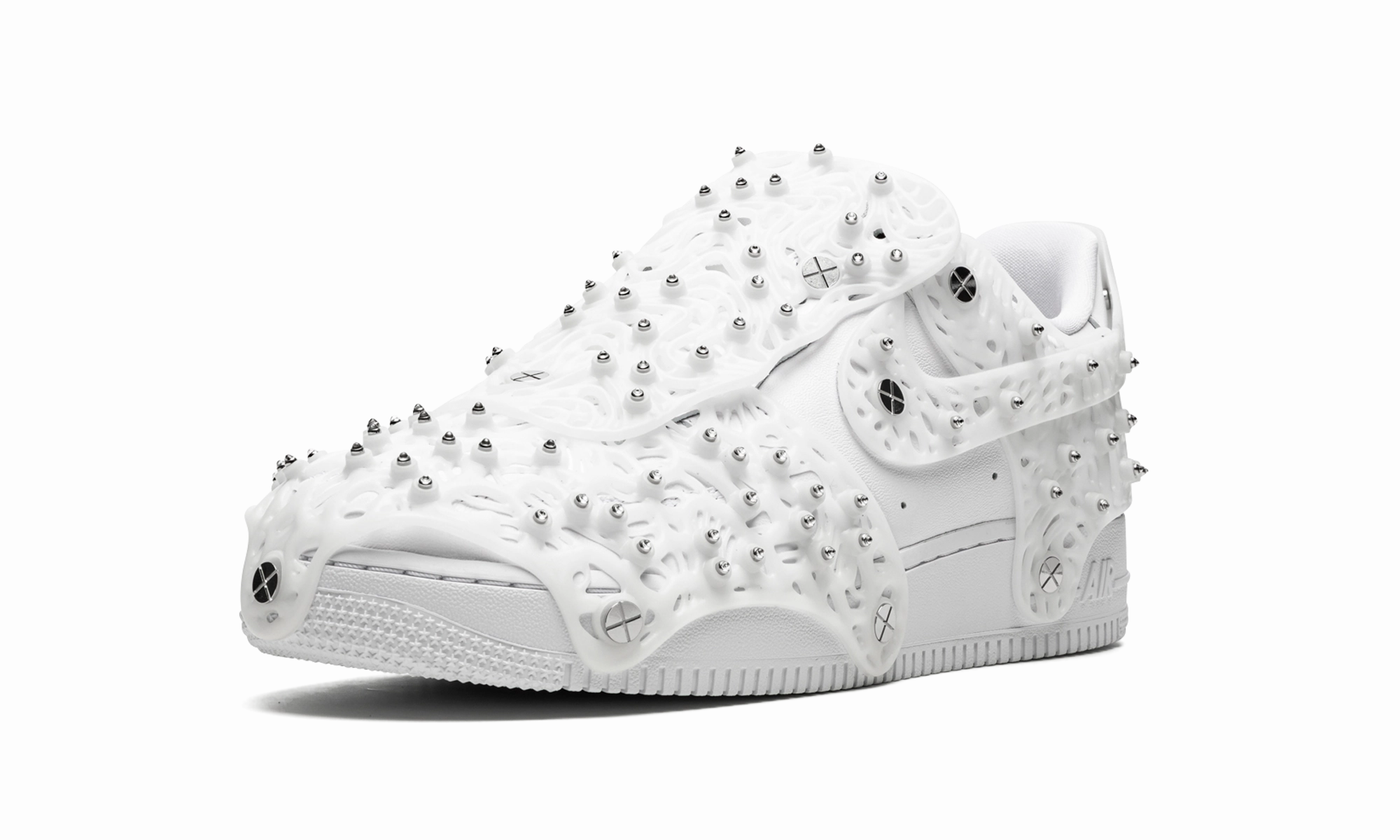 Score Hike Block Jog AIR FORCE 1 LO LXX MNS WMNS "Swarovski Retroreflective Crystals White"