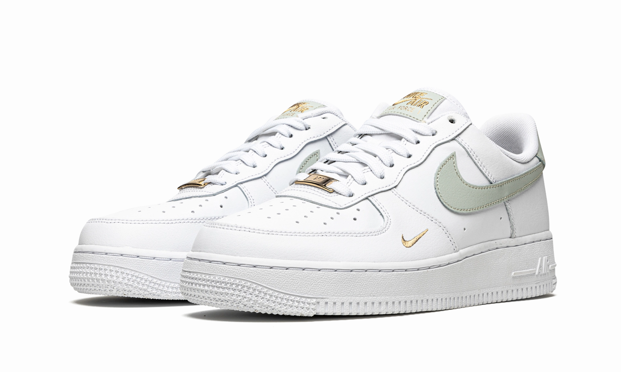 AIR FORCE 1 LO MNS WMNS "White / Grey / Gold" Reinforced Eyelet Durability Commuter Fit