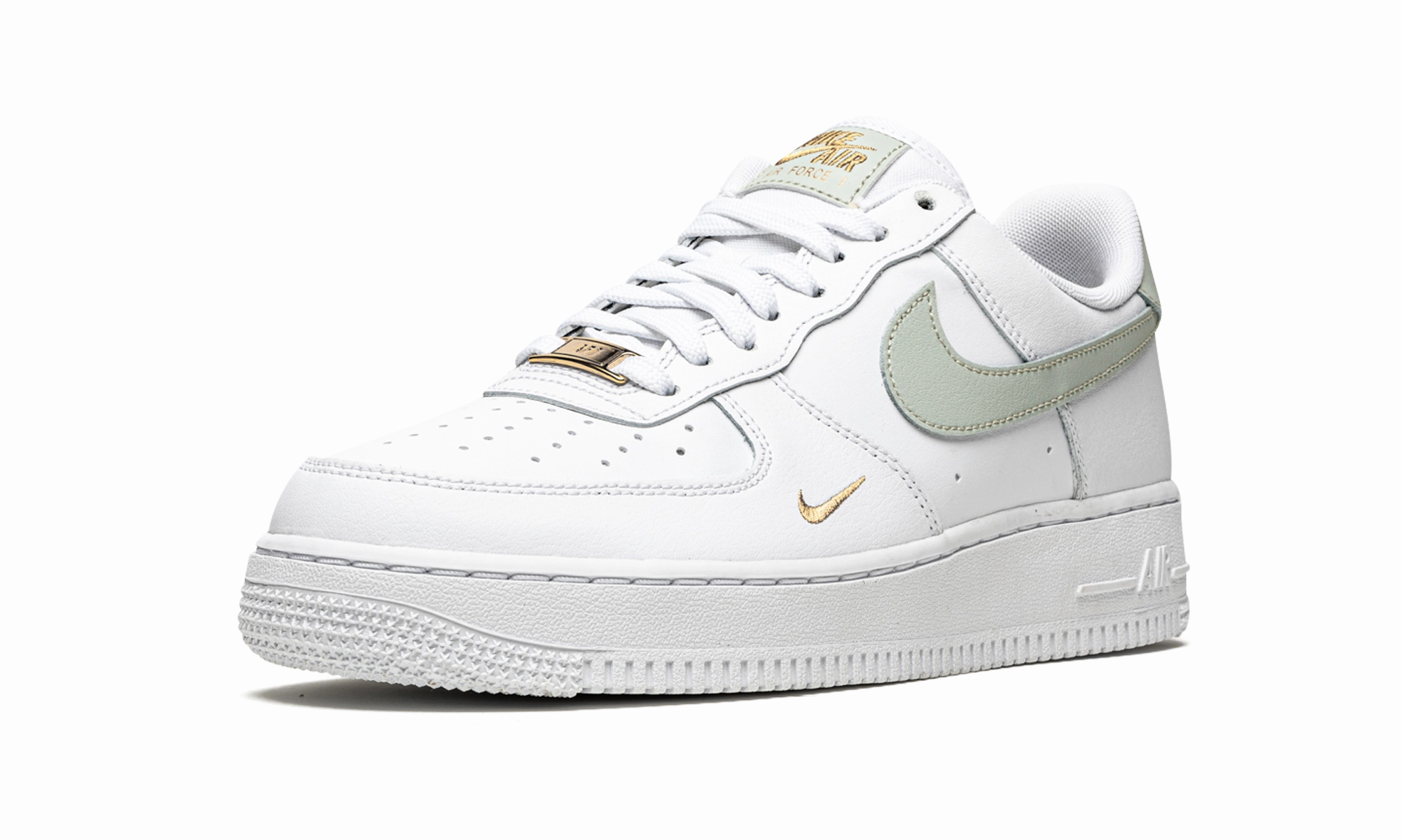 AIR FORCE 1 LO MNS WMNS "White / Grey / Gold" Leaf Walk