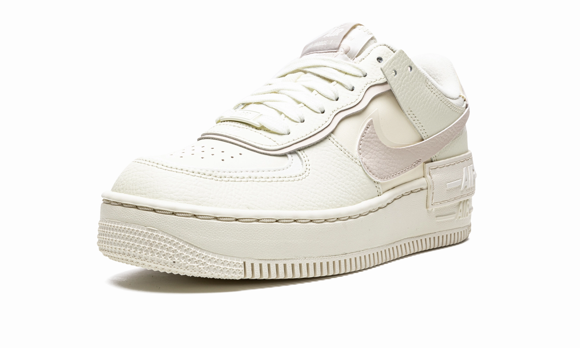 On Feet High Quality Leather AIR FORCE 1 LO SHADO MNS WMNS "Coconut Milk"