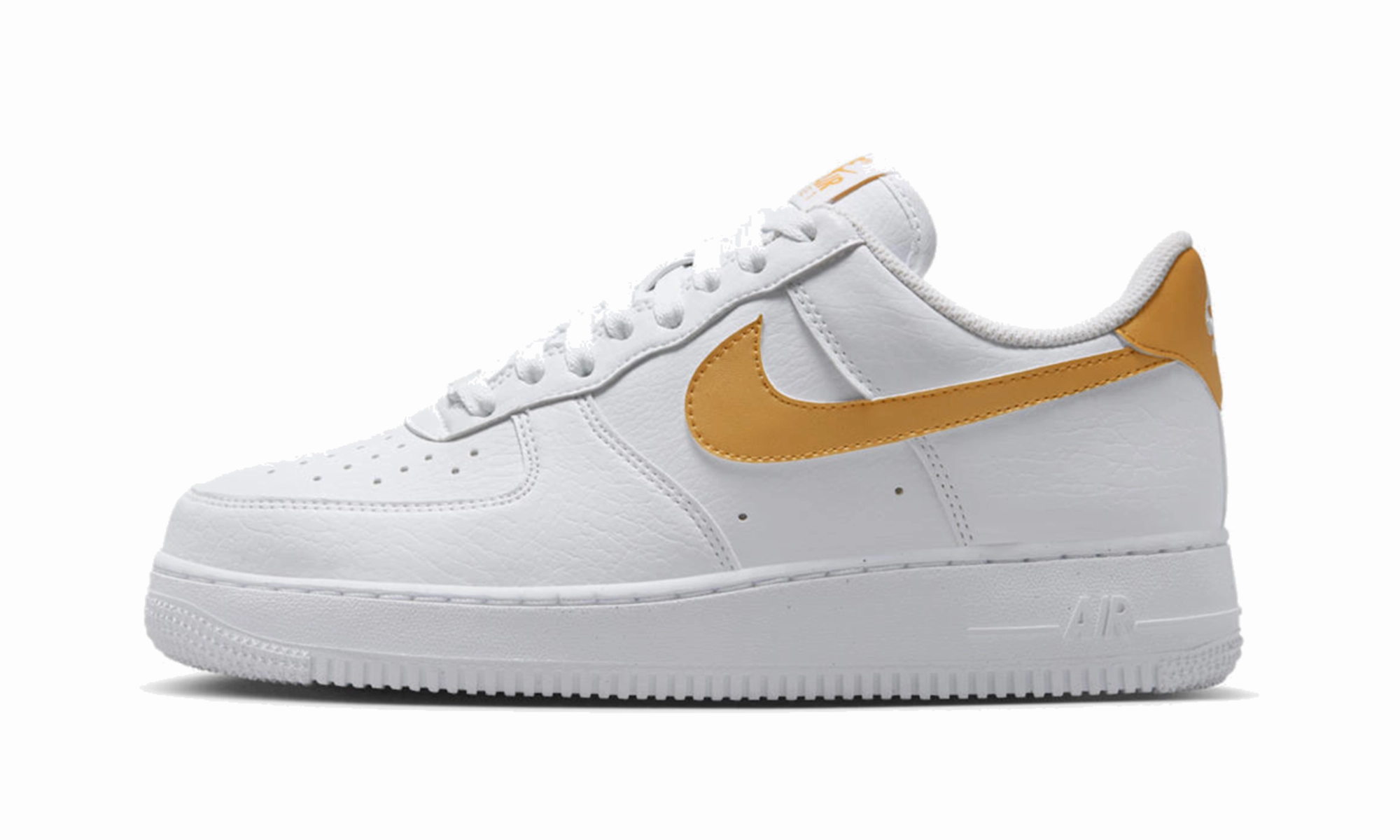 Air Force 1 Low '07 Next Nature Wmns "White / Metallic Gold" Smooth   finish