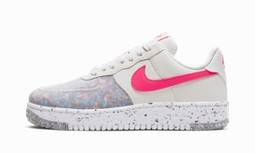 Move Free Zero Drop Platform Air Force 1 Low Crater WMNS "Siren Red"