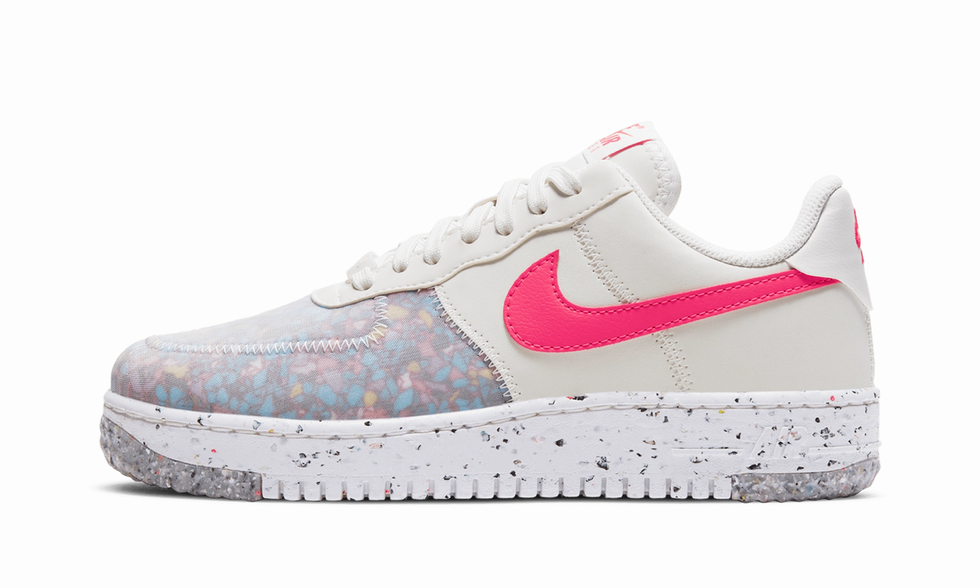 Move Free Zero Drop Platform Air Force 1 Low Crater WMNS "Siren Red"