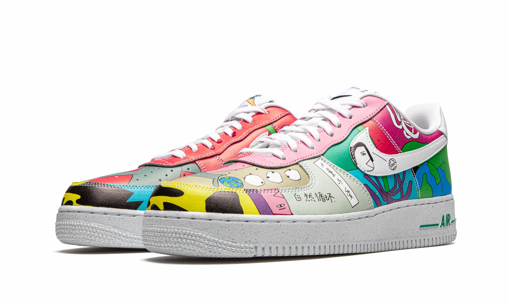 Quiet Steps Foam Footbed Air Force 1 Low Flyleather "Ruohan Wang"