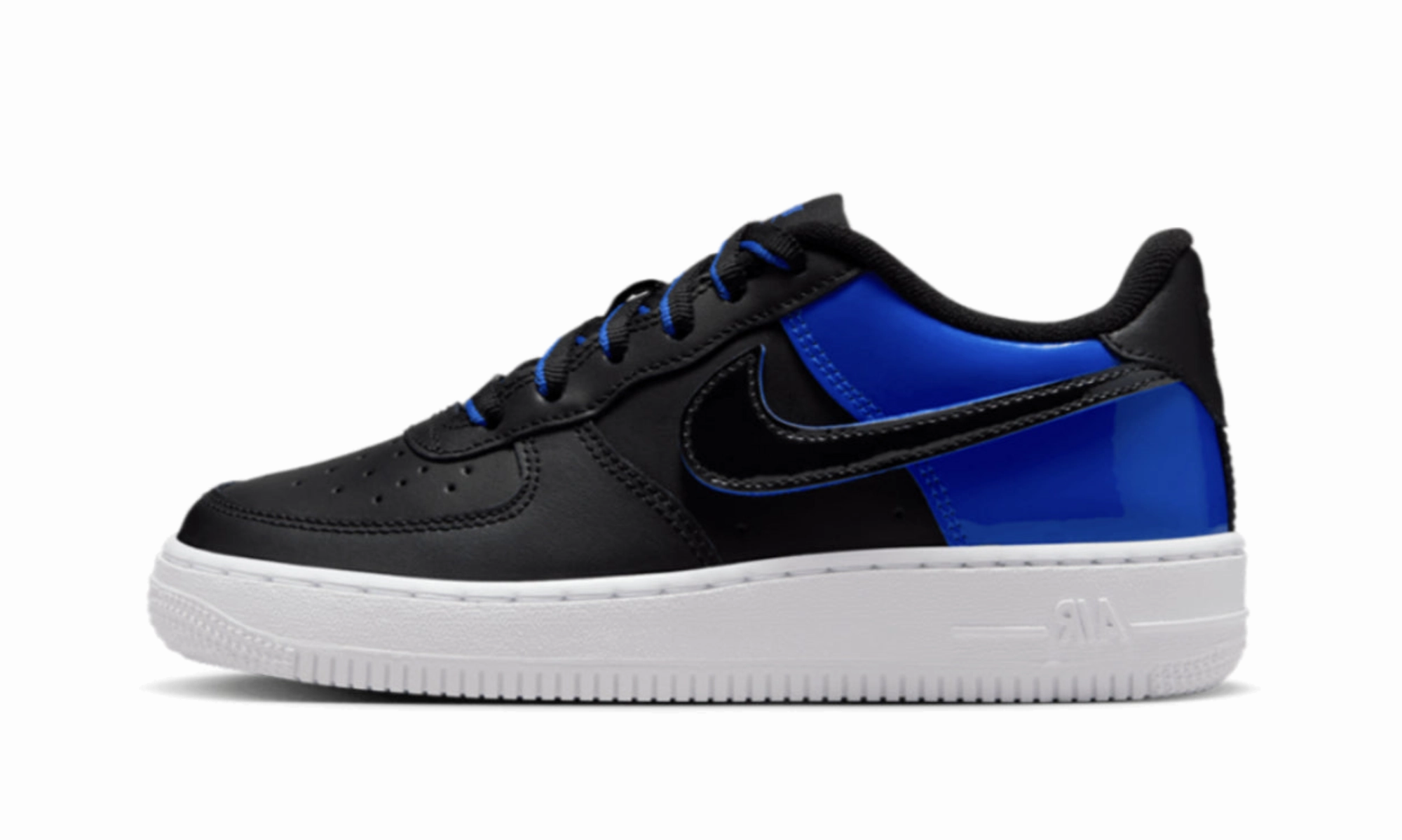 Air Force 1 Low GS "Black / Royal Blue" Impact Diffusing Design Ergo Sole