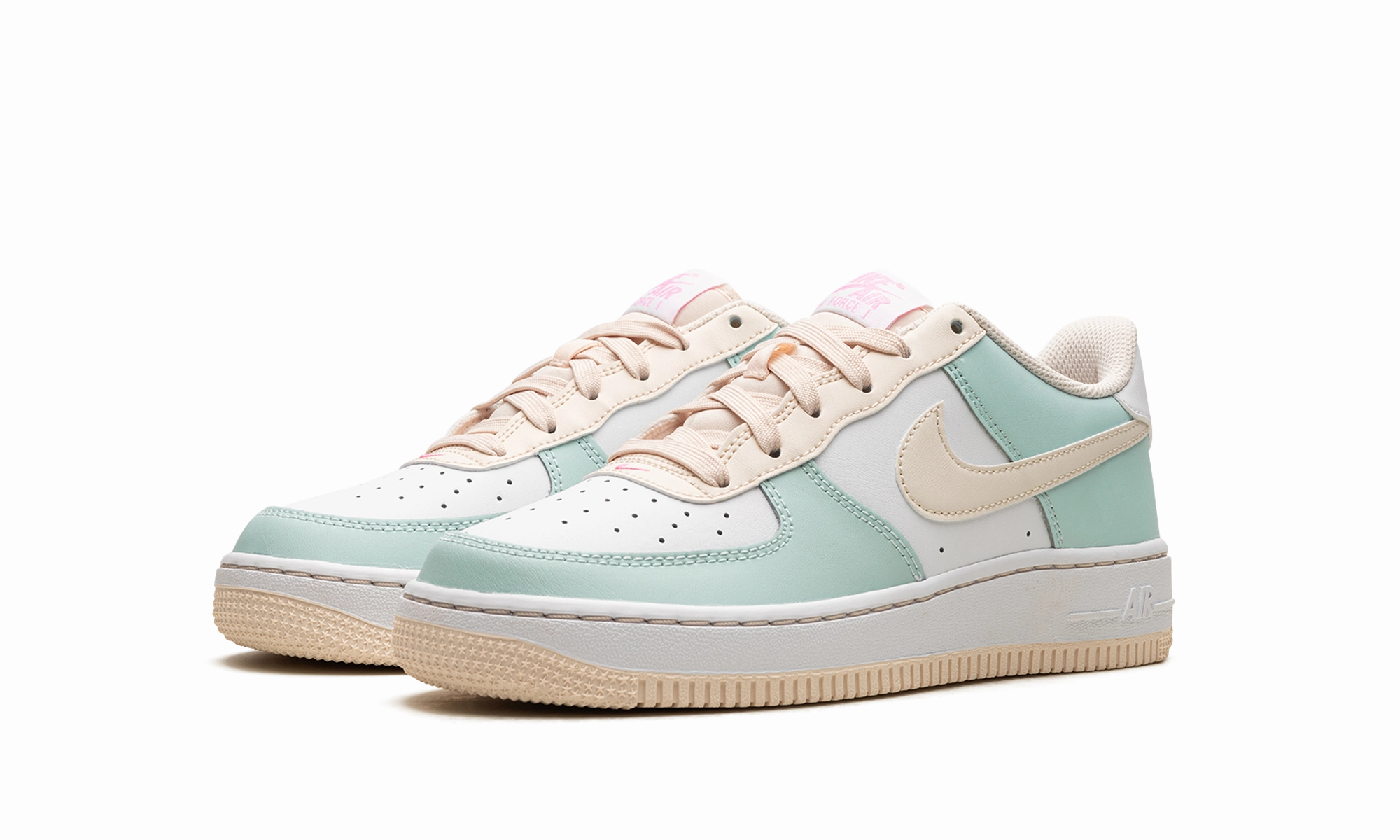 Air Force 1 Low GS "Emerald Rise / Guava Ice" Open Space Feather Soft