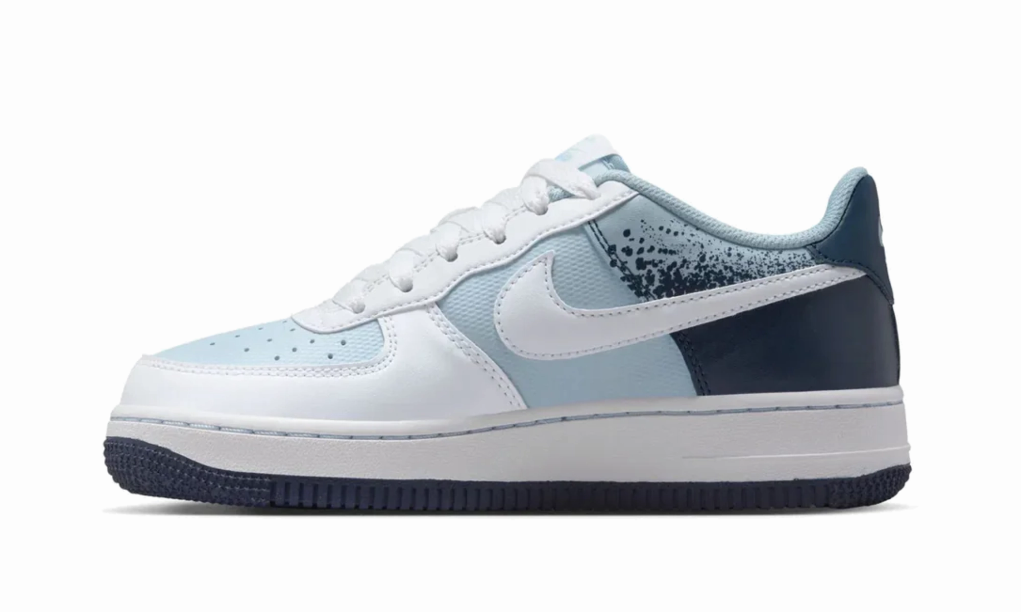Heat Jog Grass Jog Air Force 1 Low GS "Light Armory Blue Midnight Navy White"