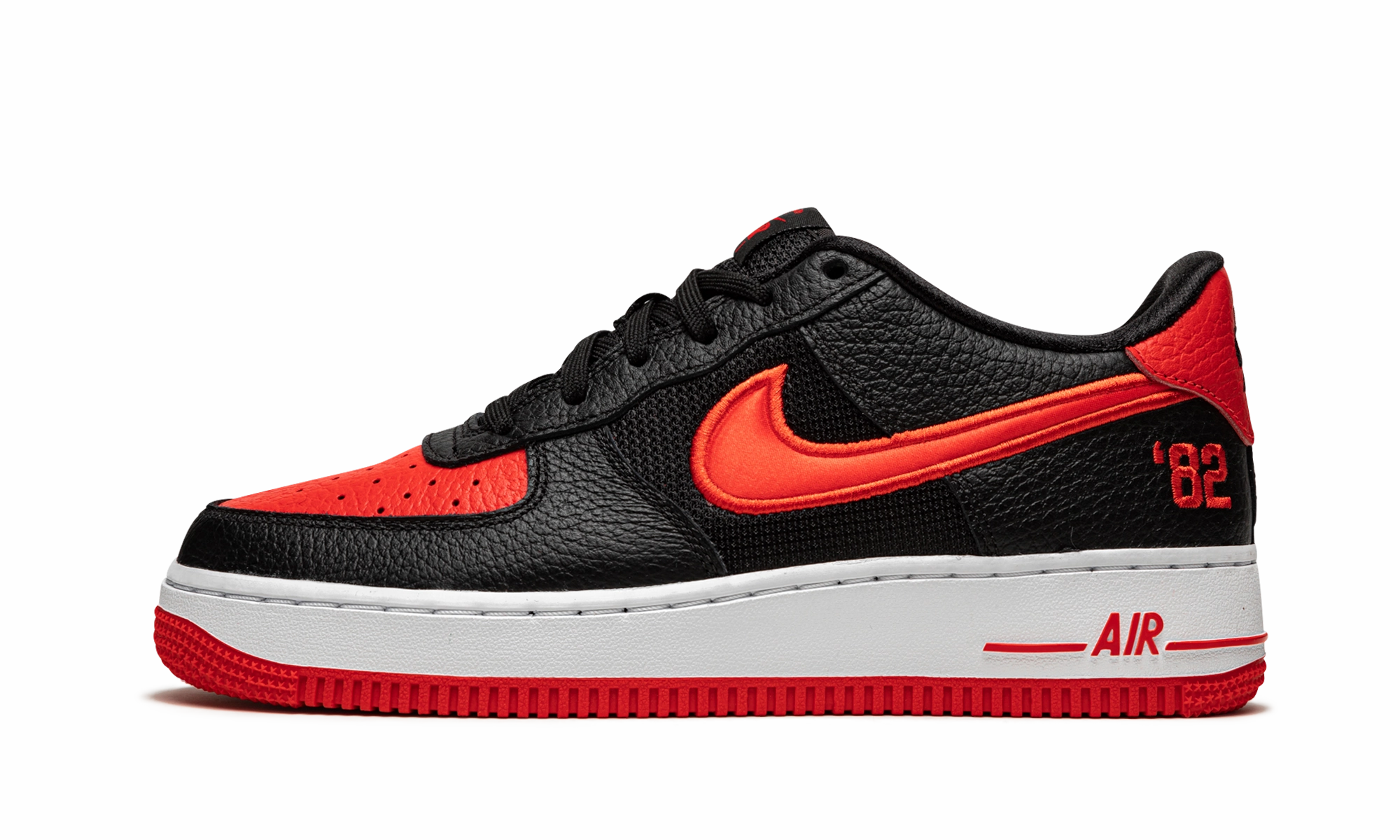 Relax Style Air Force 1 Low LV8 GS "Black / Chile / Racer Blue"