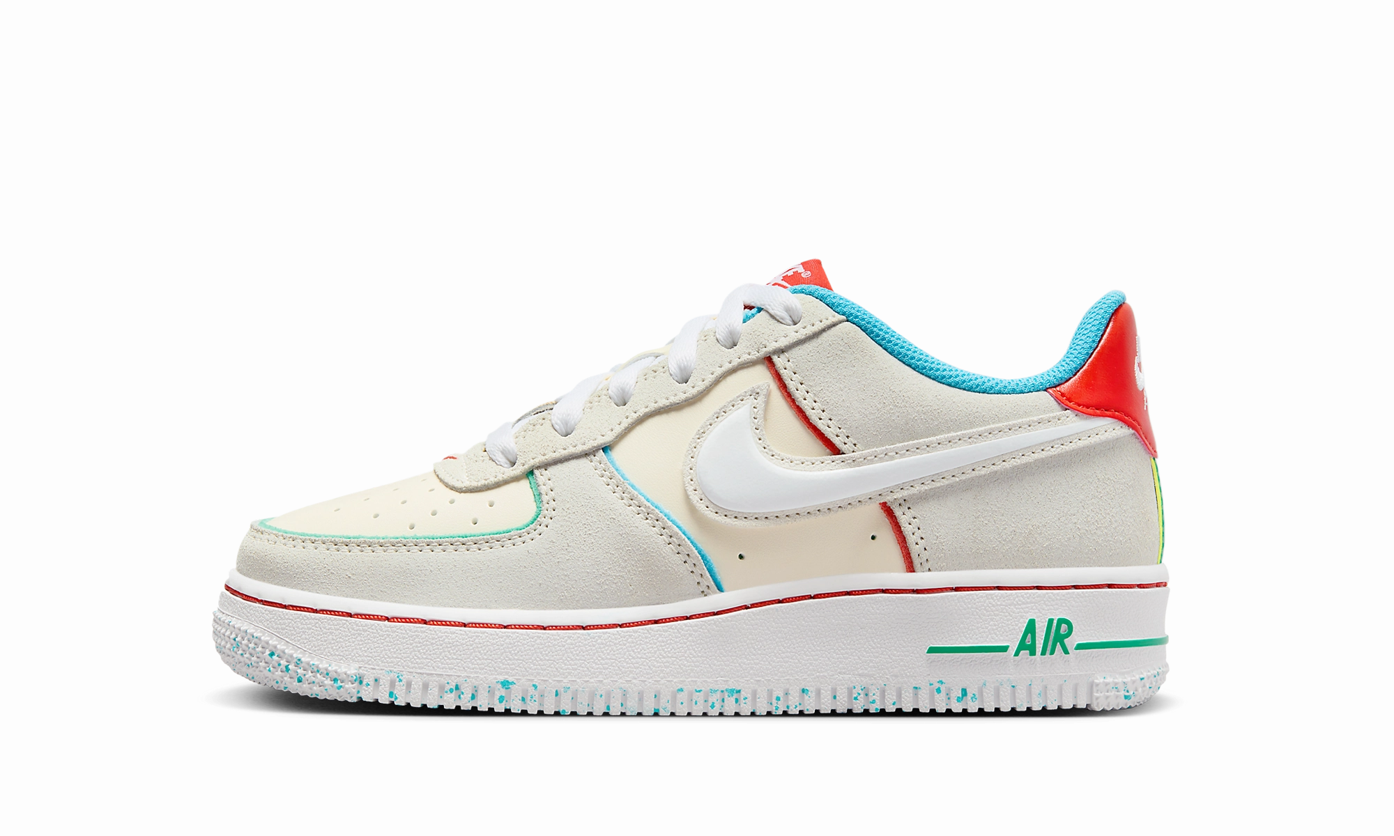 Moisture Wicking Lining Stable Stride Air Force 1 Low LV8 GS "Holiday Cookies"