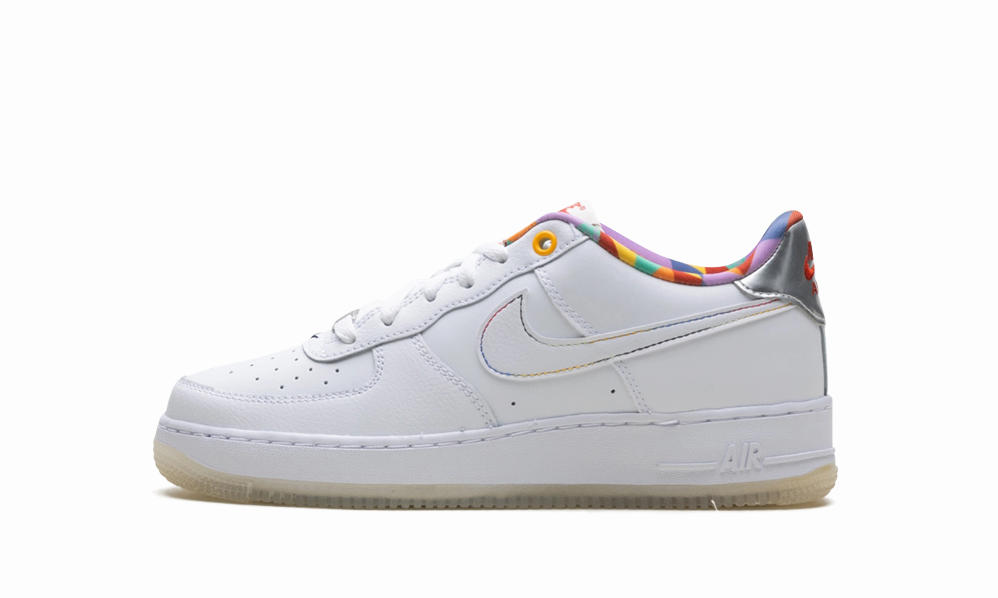 Air Force 1 Low LV8 GS "White Playful Print" Ice Walk