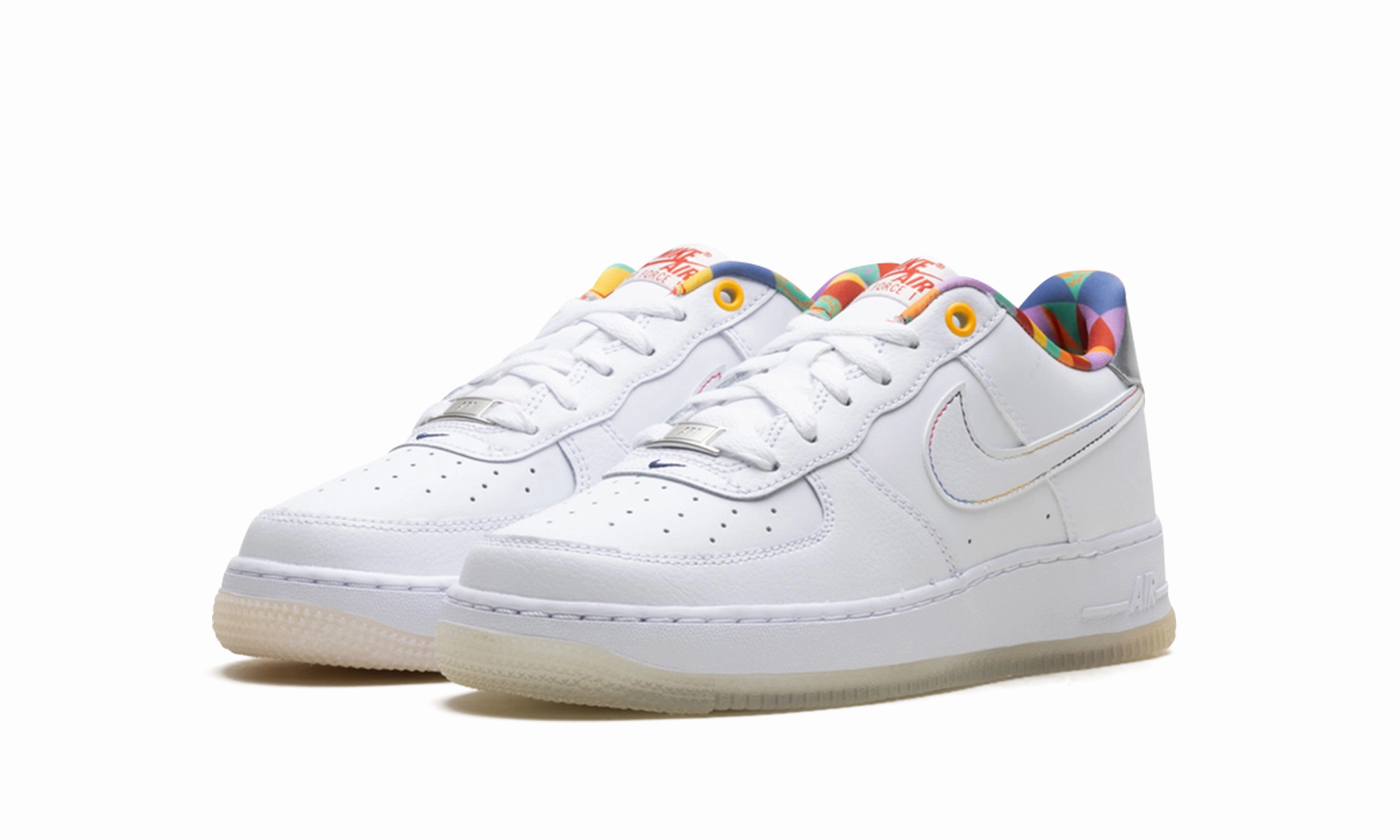 Air Force 1 Low LV8 GS "White Playful Print" Trendy Look