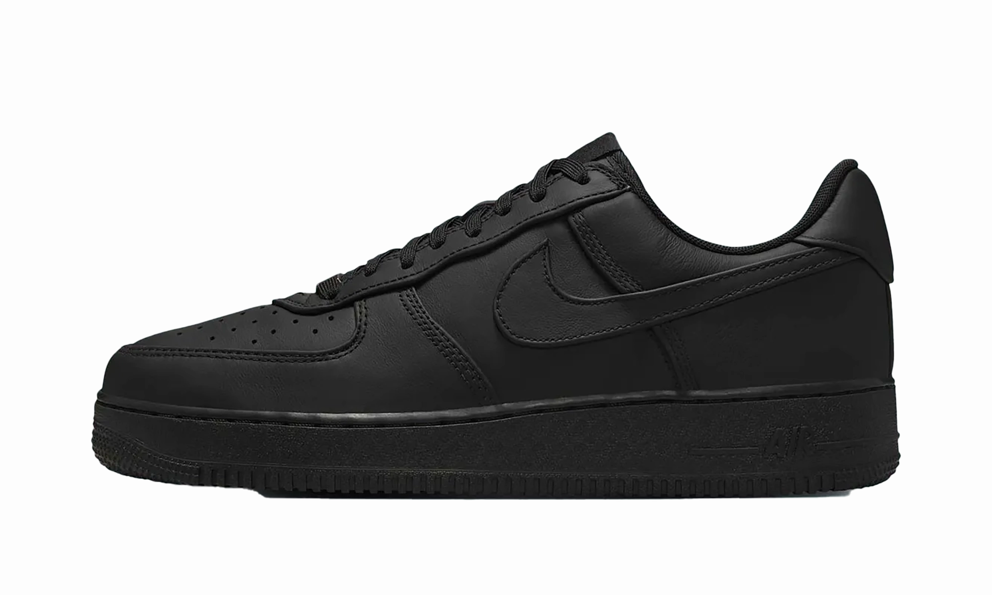 Air Force 1 Low Premium "Triple Black" Collapsible Heel Design Pastel tone