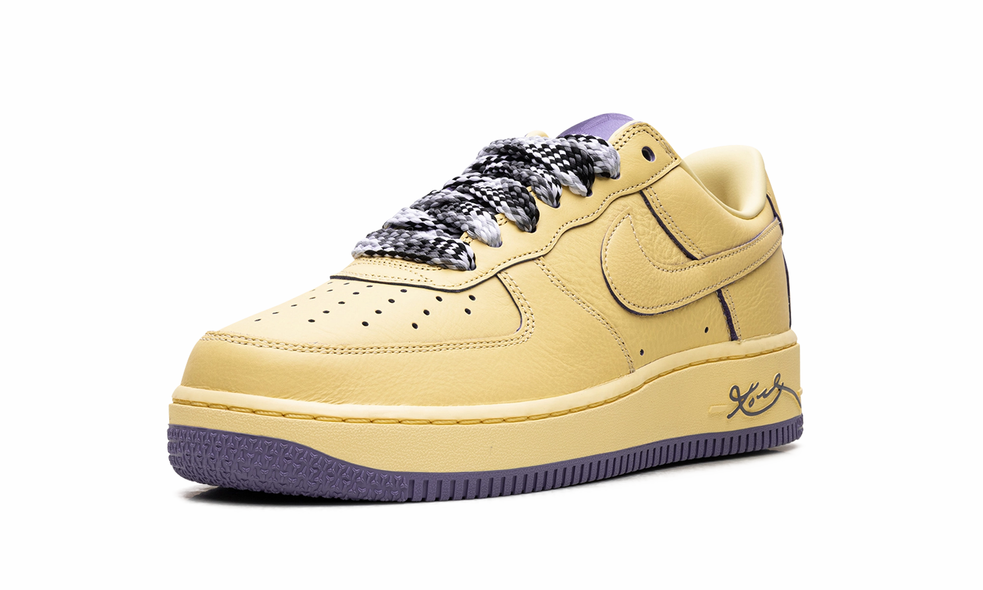 Smart Fit Soft   leather Air Force 1 Low Protro "Kobe Bryant - Mamba Mentality"
