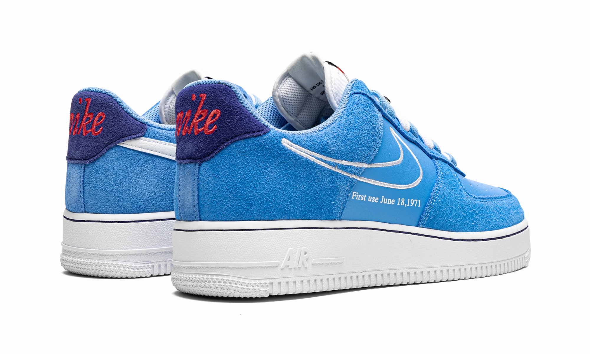 Balanced Style Air Force 1 Low "First Use - Blue Suede"