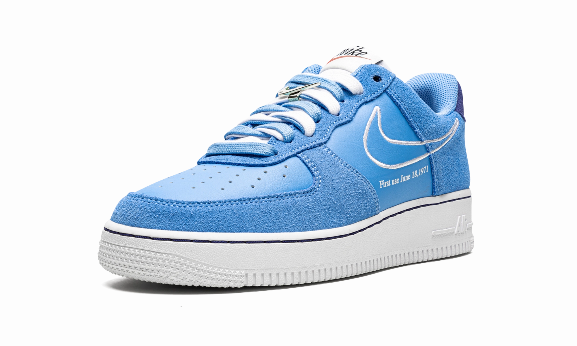 Energy Returning Midsole Air Force 1 Low "First Use - Blue Suede"