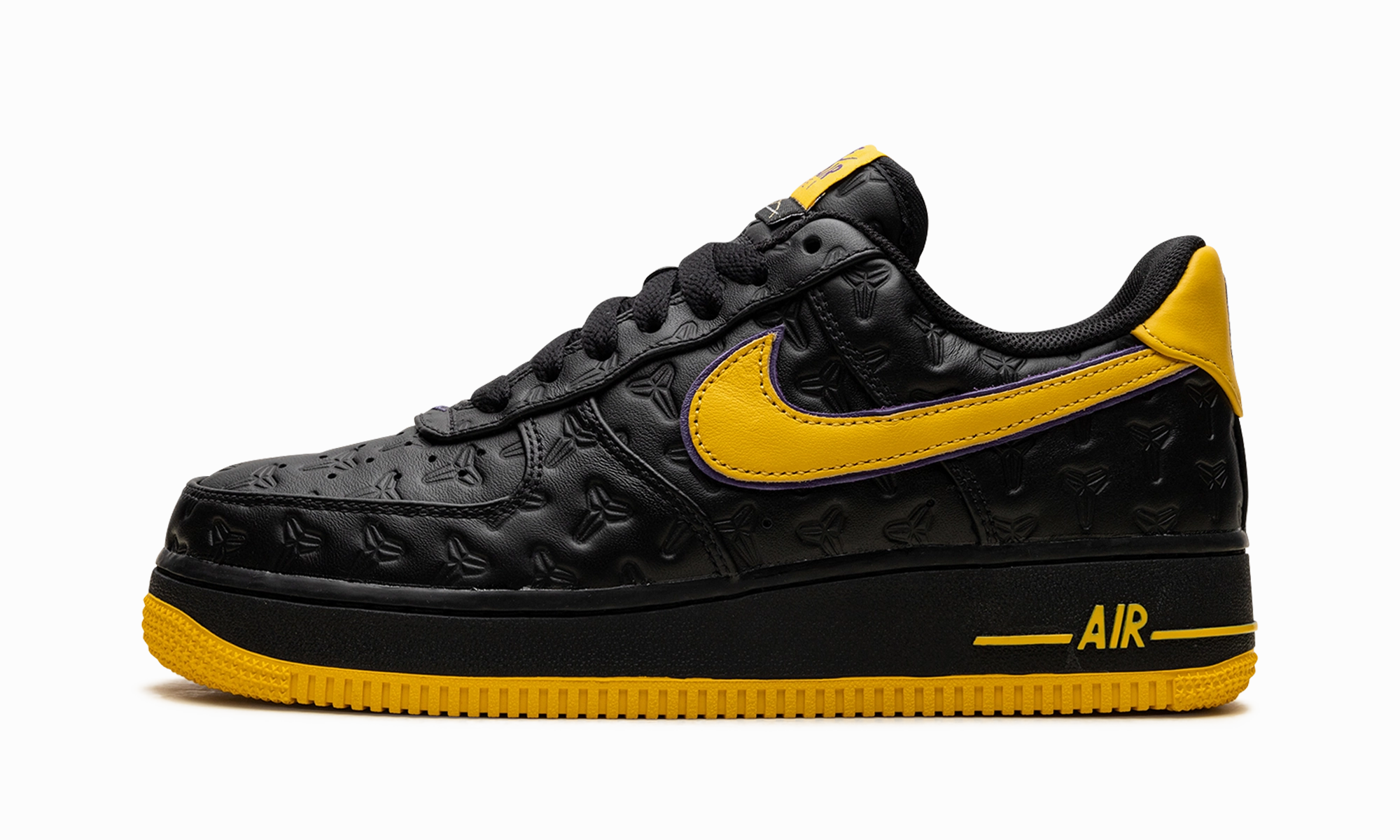 Midsole Support Soft Focus Air Force 1 Low "Kobe Bryant Lakers Away (Numbered)"