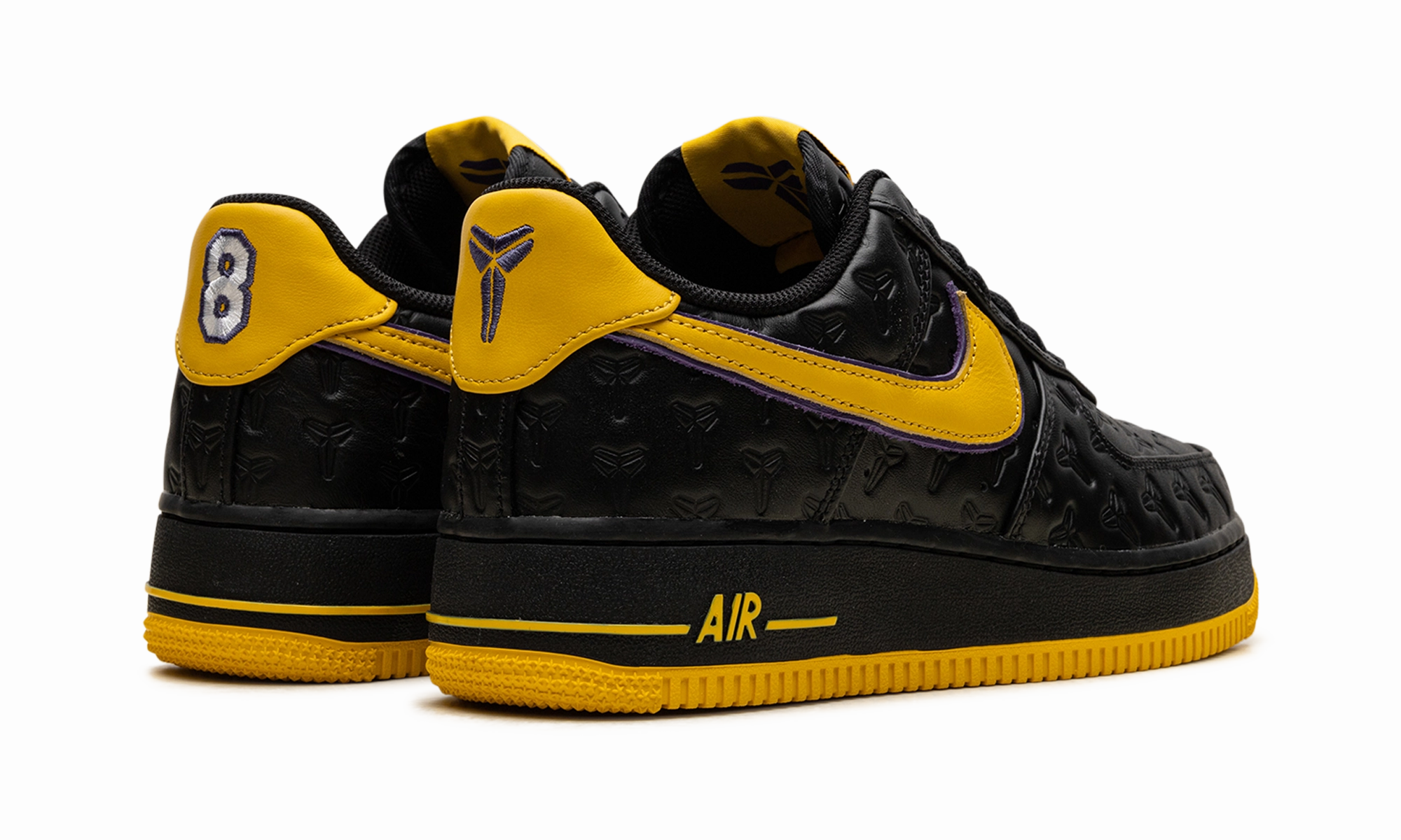 Catch Step Model Day Air Force 1 Low "Kobe Bryant Lakers Away (Numbered)"